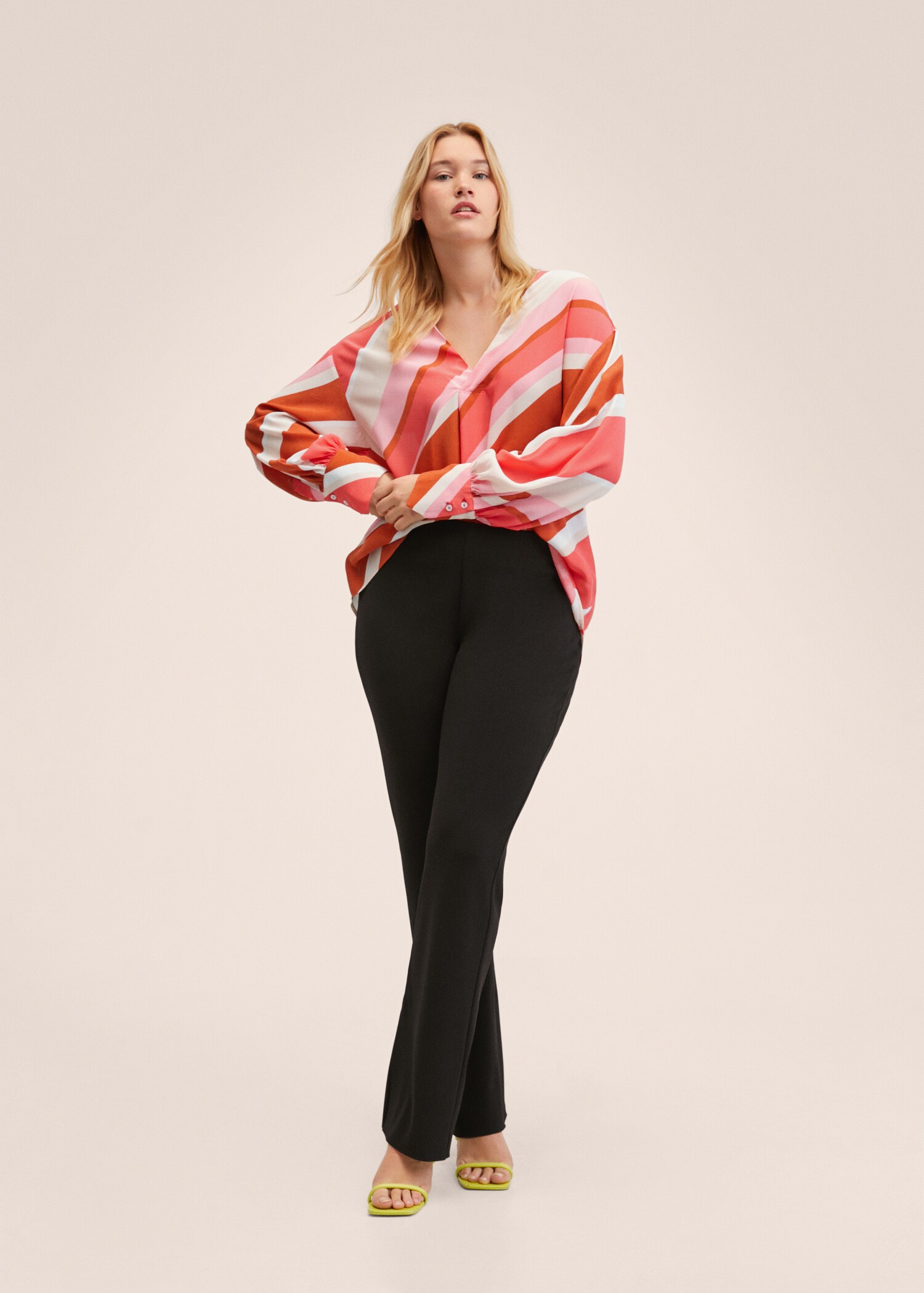 Bedrukte oversized blouse - Detail van het artikel 3