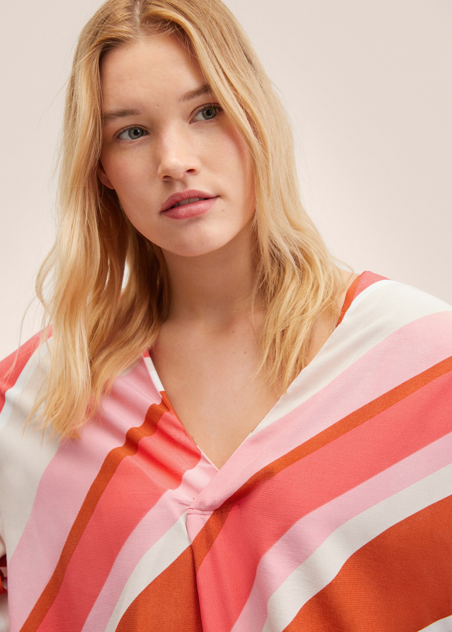 Bedrukte oversized blouse - Detail van het artikel 4