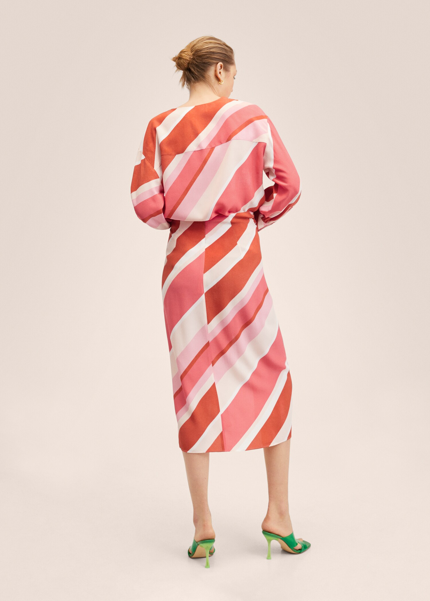 Bedrukte oversized blouse - Achterkant van het artikel