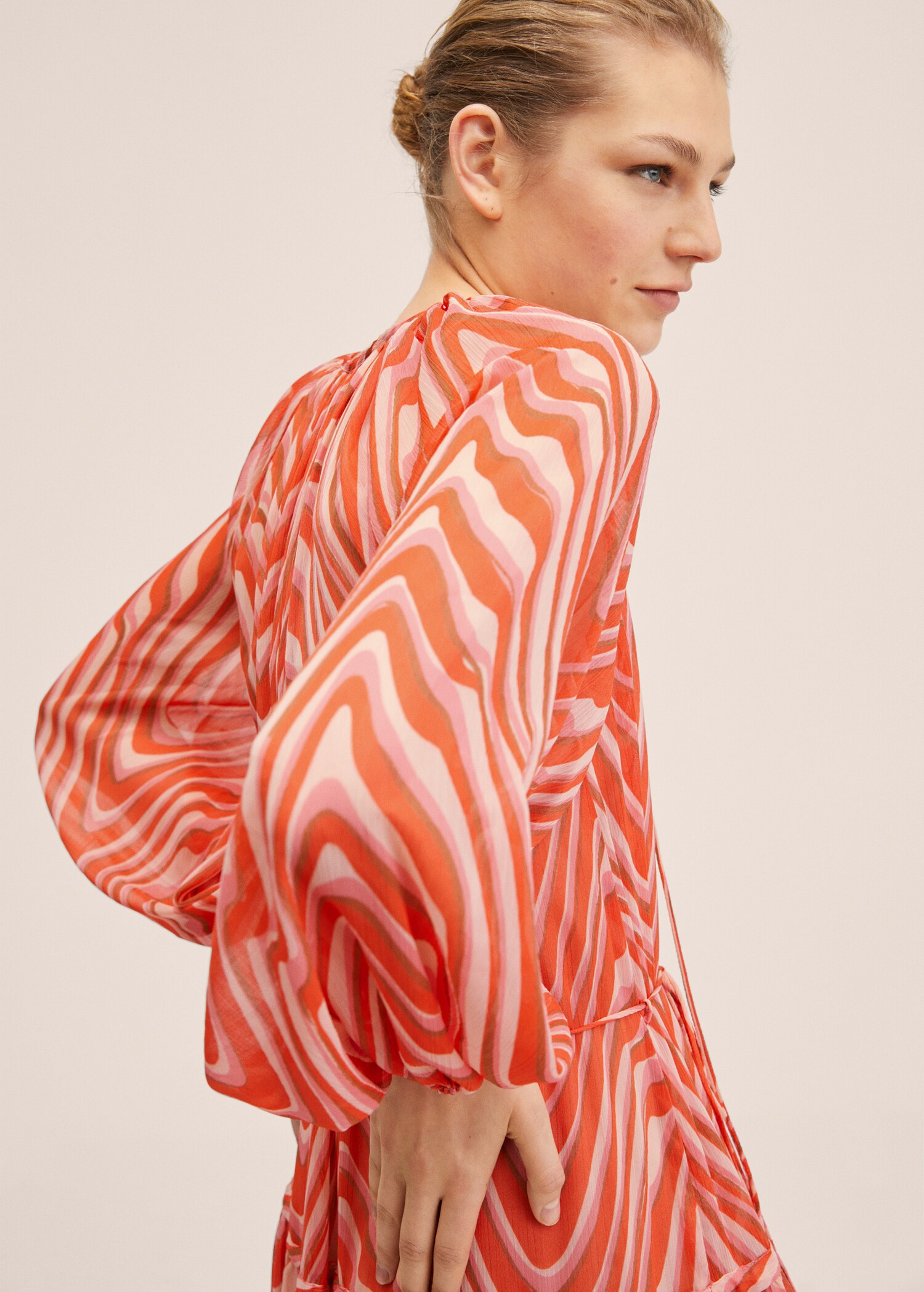 Vestido estampado volantes - Detalle del artículo 1