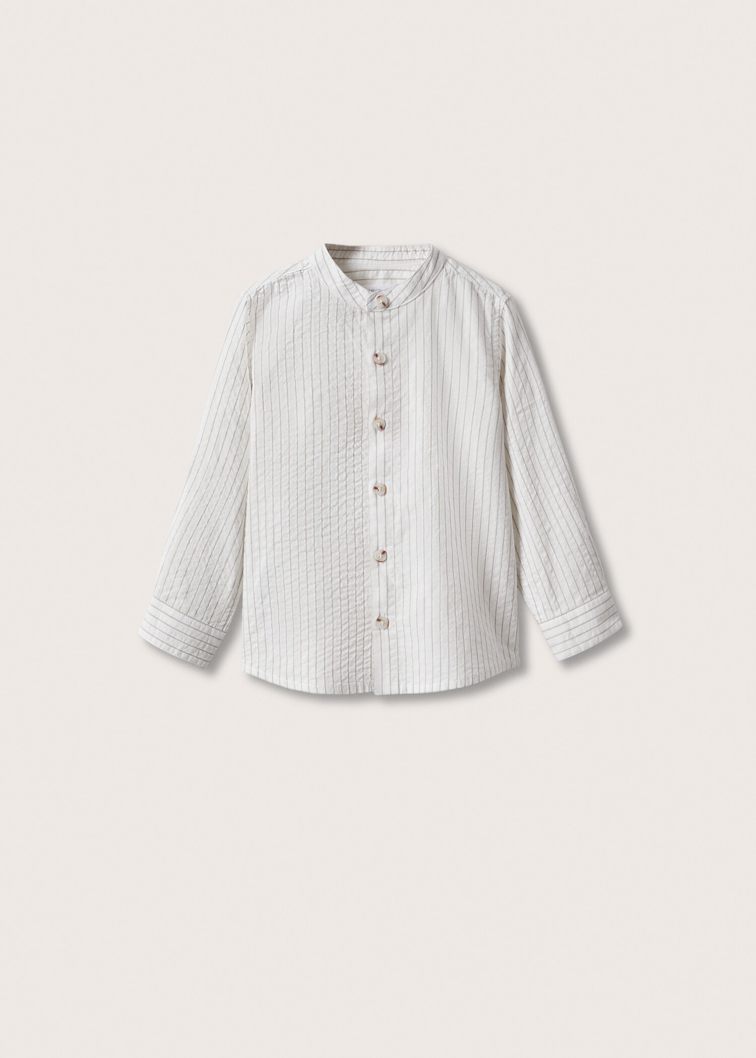 Camisa formal de algodão às riscas - Artigo sem modelo