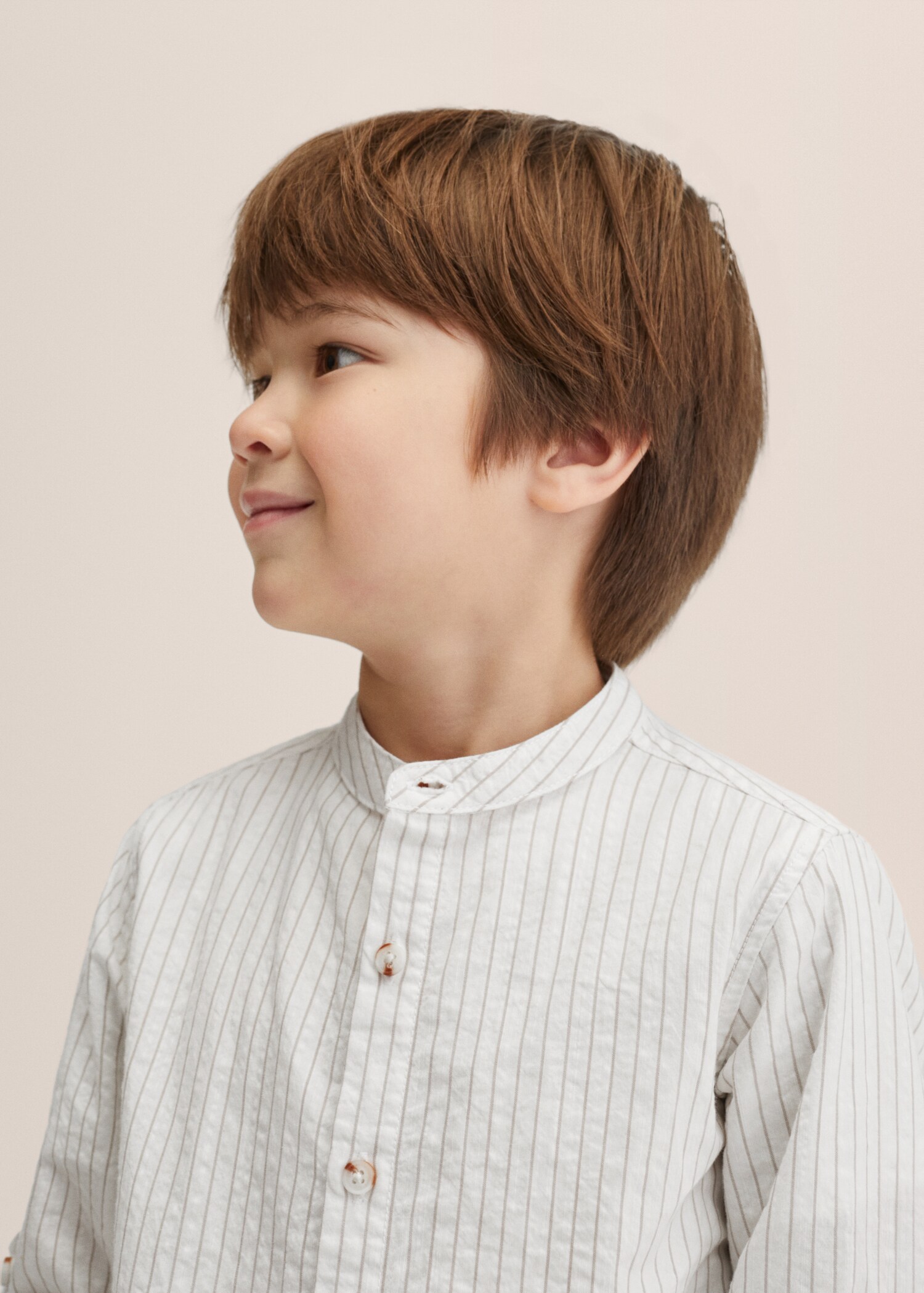 Camisa formal de algodão às riscas - Pormenor do artigo 2