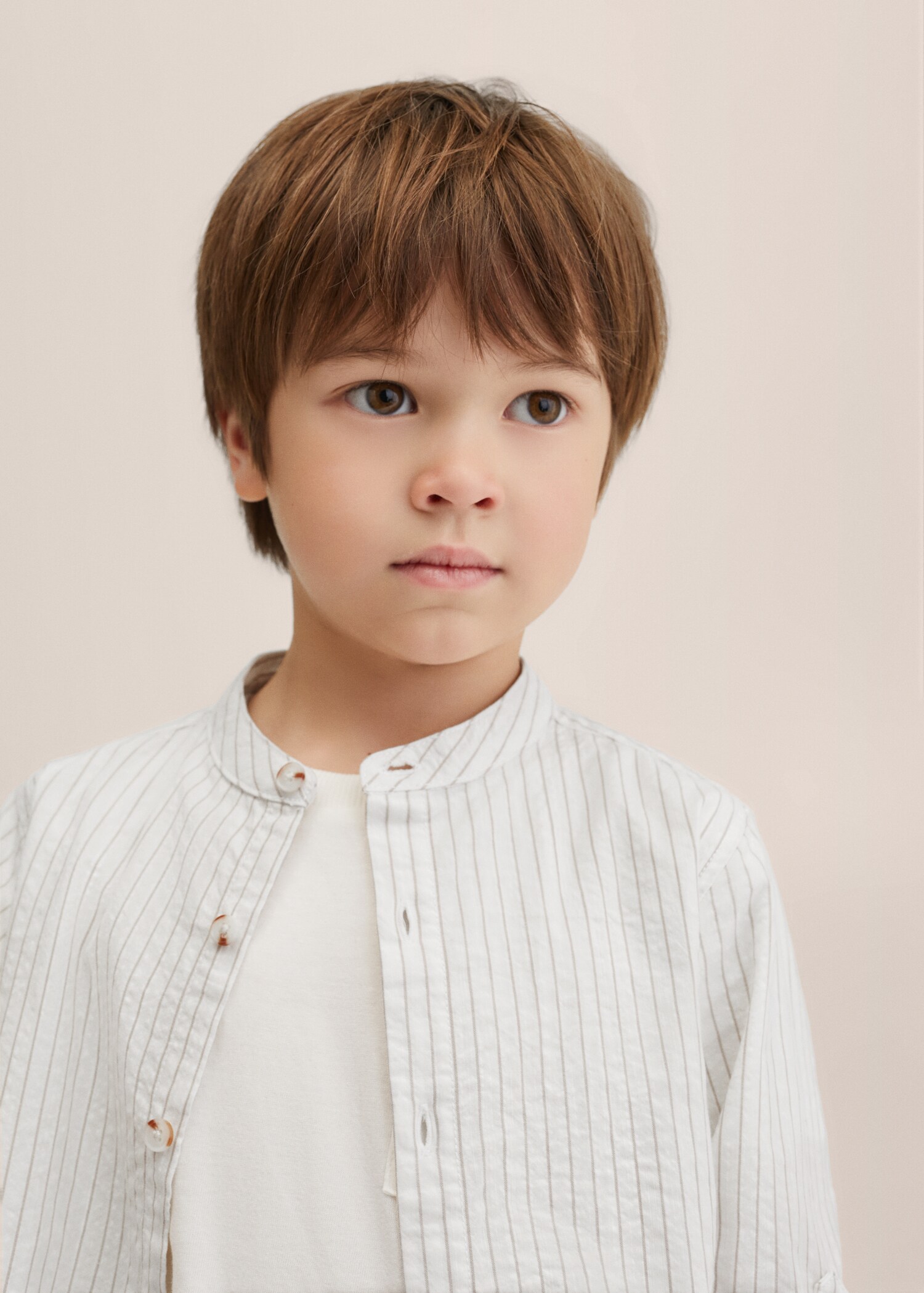Camisa formal de algodão às riscas - Pormenor do artigo 3