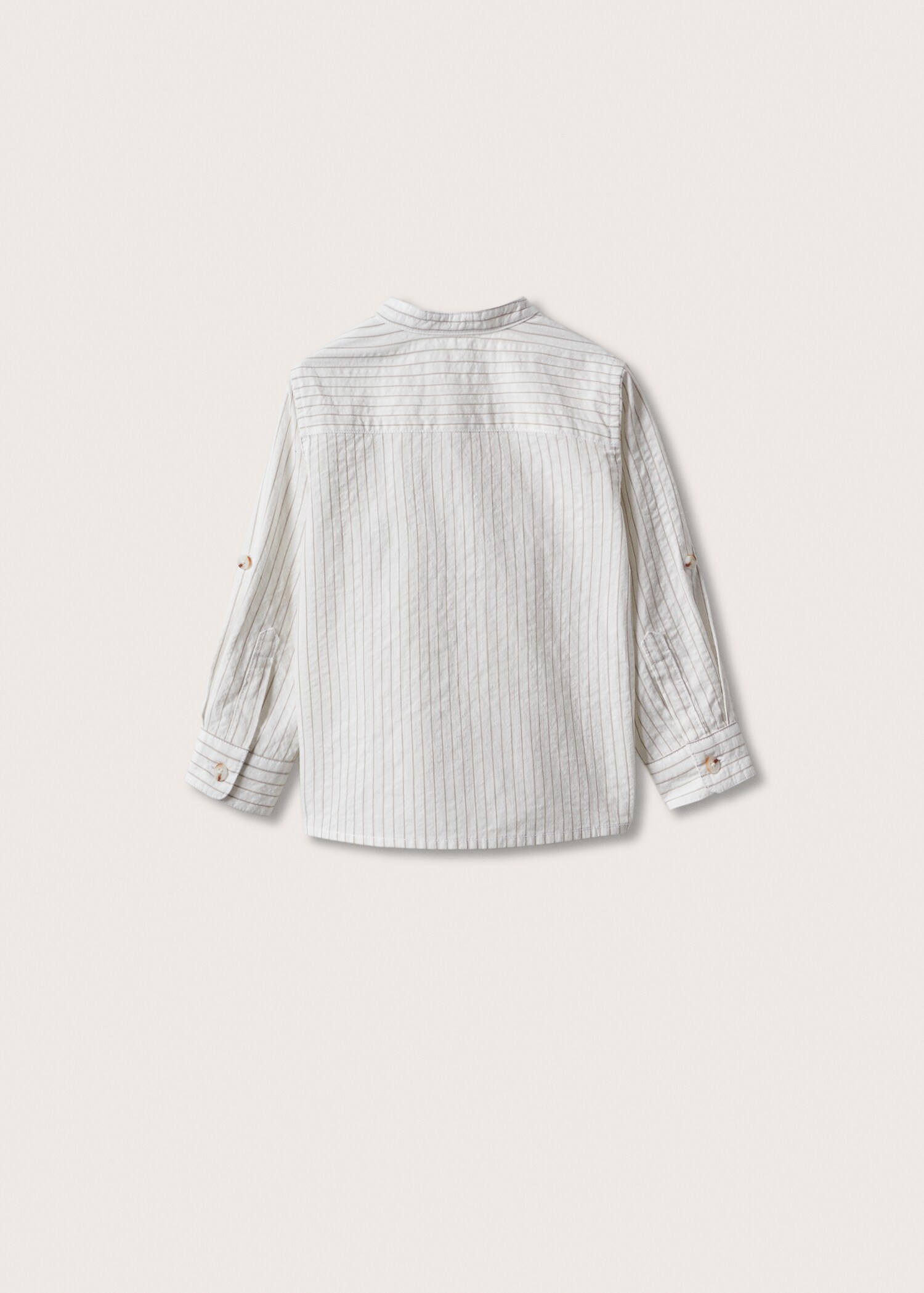 Camisa formal de algodão às riscas - Verso do artigo