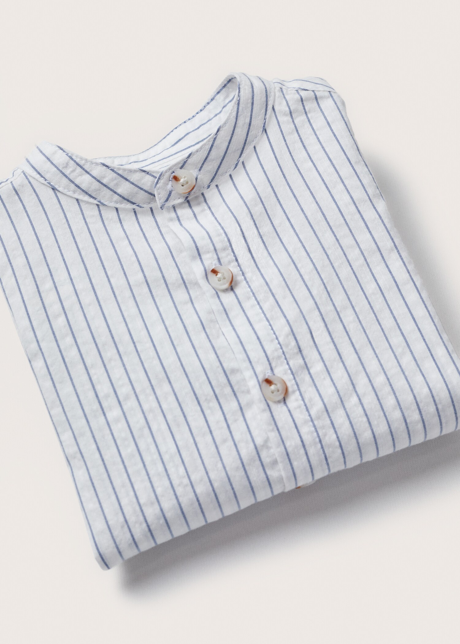 Striped cotton shirt - Details of the article 8