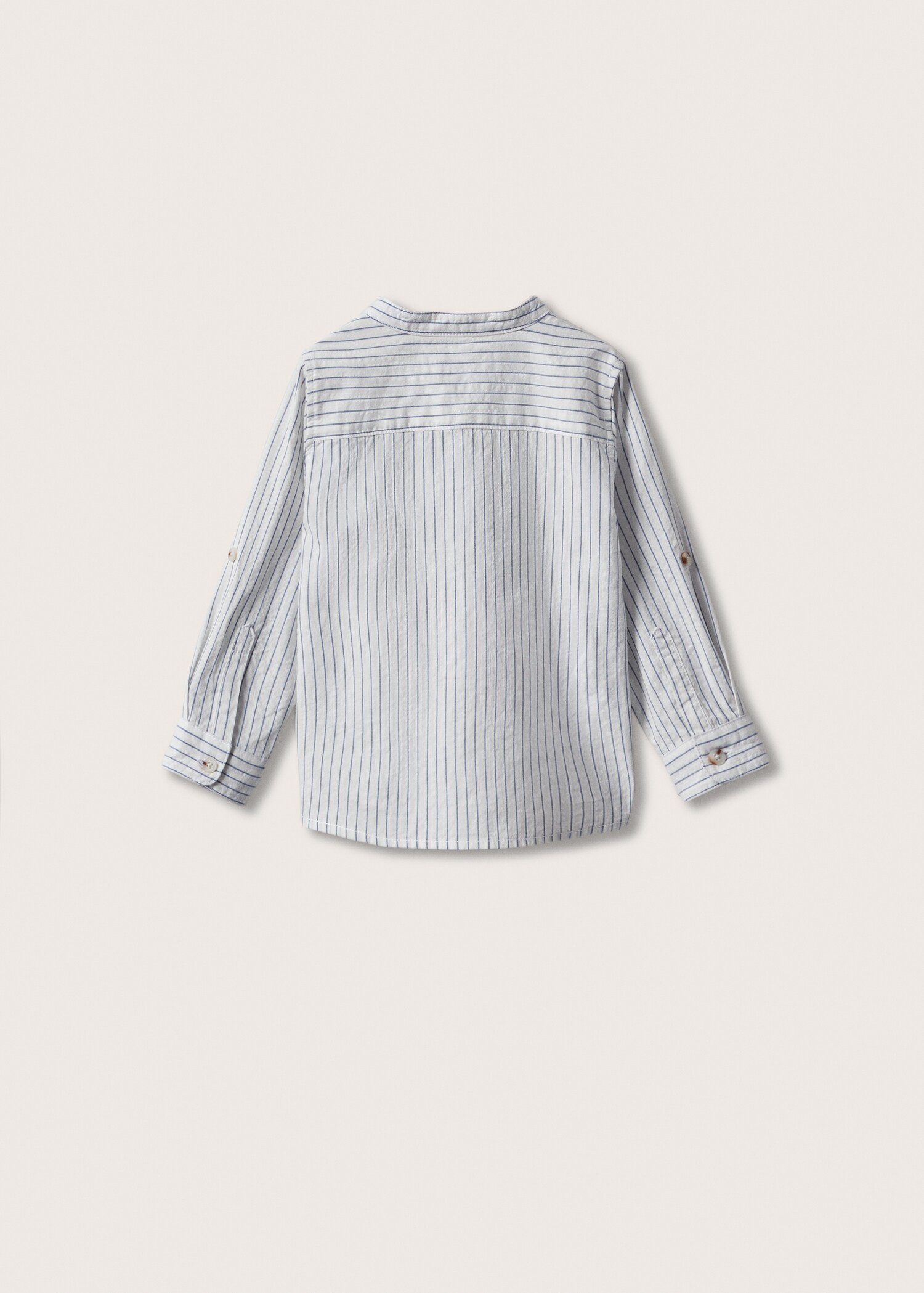 Striped cotton shirt - Reverse of the article