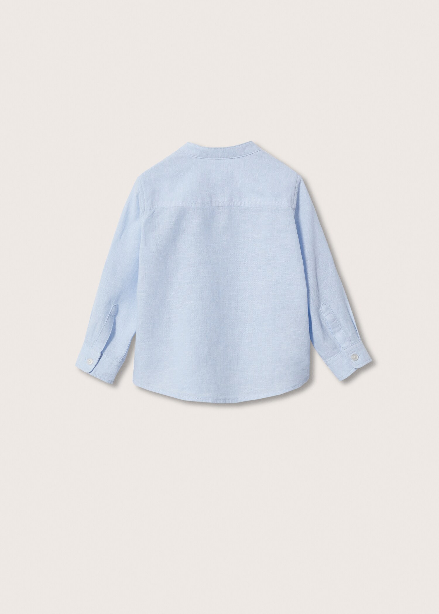Camisa cotó lli coll mao - Revers de l'article