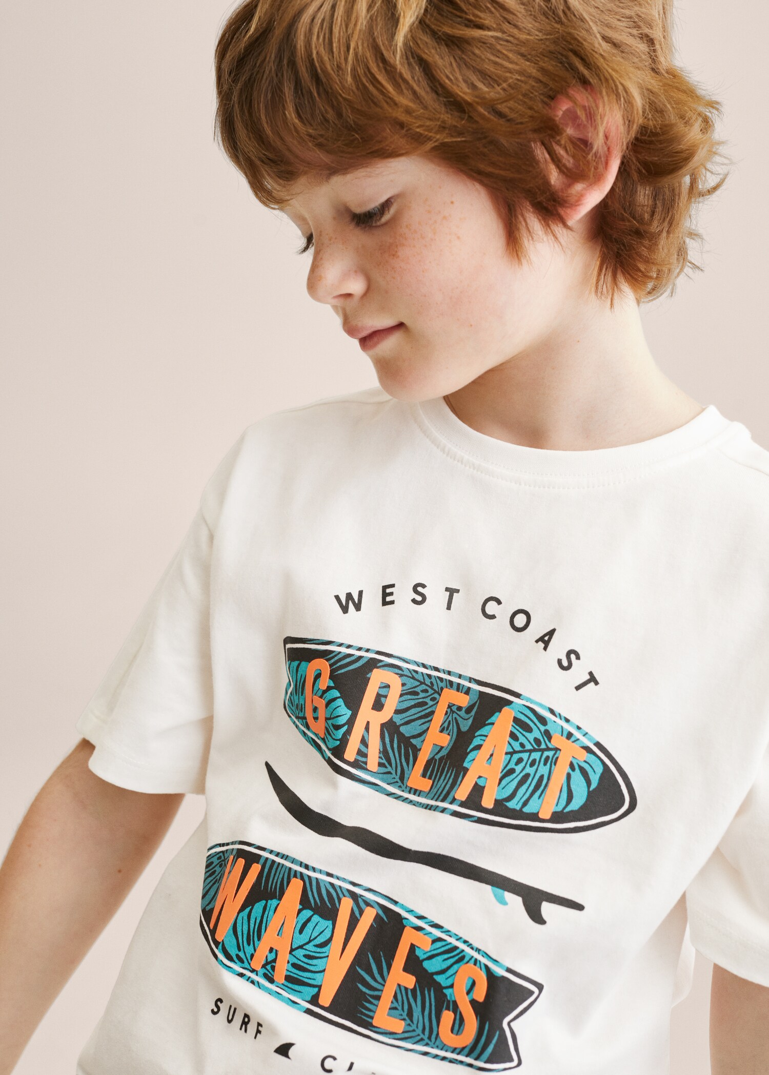 Bedrucktes Baumwoll-T-Shirt - Detail des Artikels 1