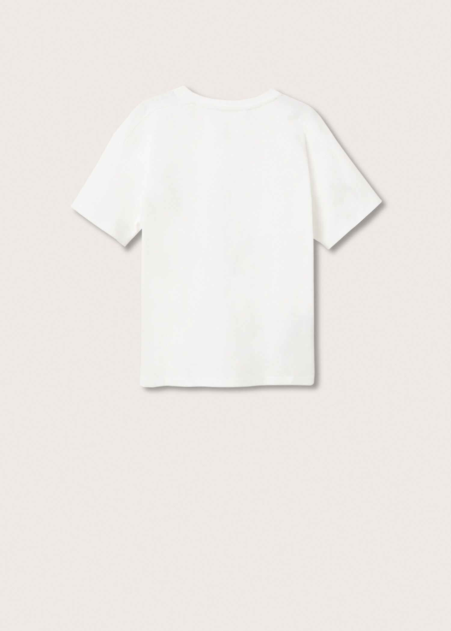 Bedrucktes Baumwoll-T-Shirt - Rückseite des Artikels