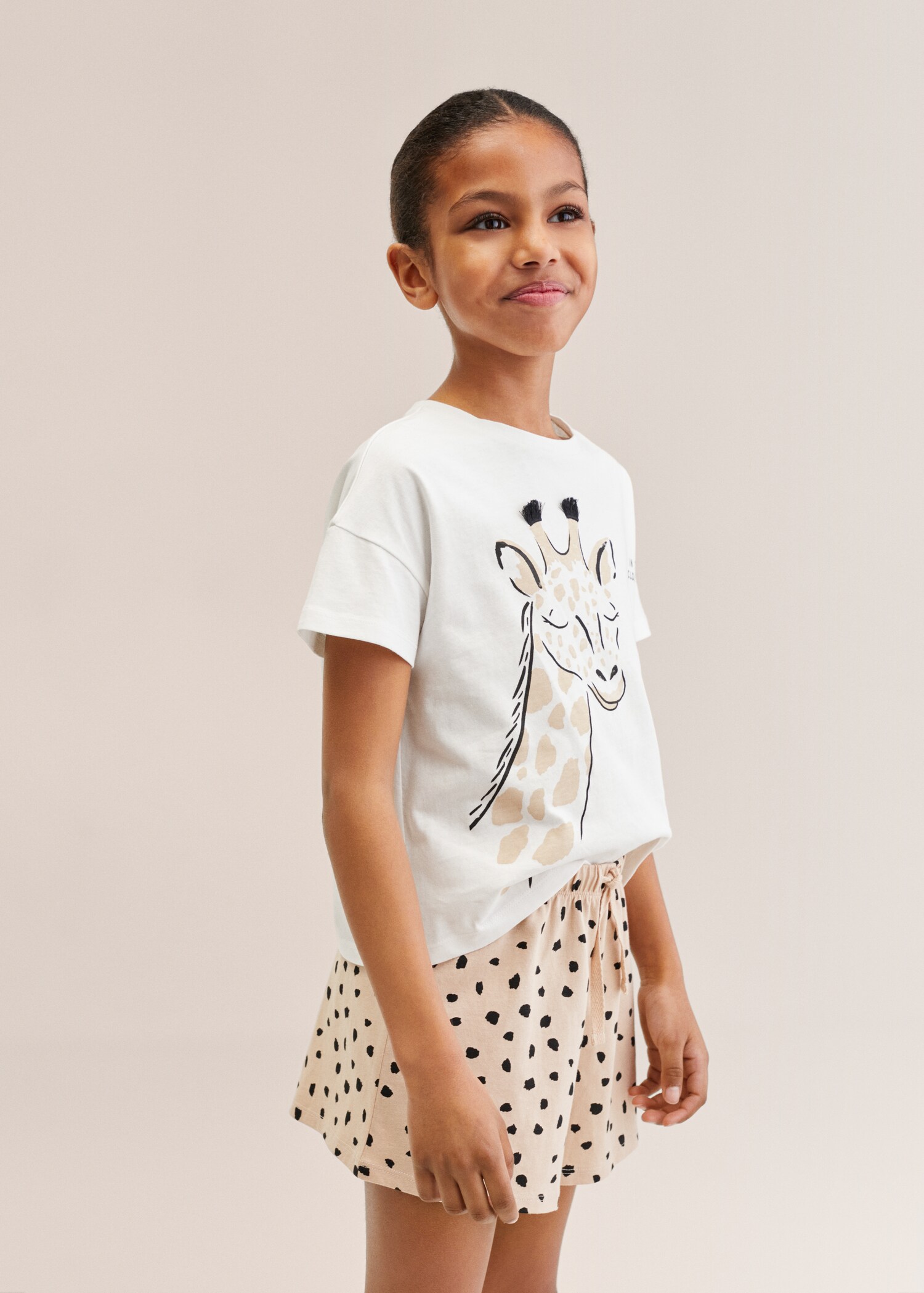 Pijama cotó estampat girafa - Detall de l'article 1