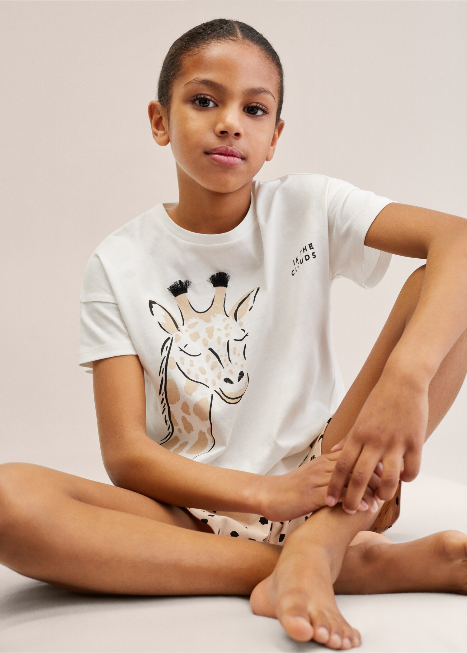 Pijama cotó estampat girafa - Detall de l'article 2