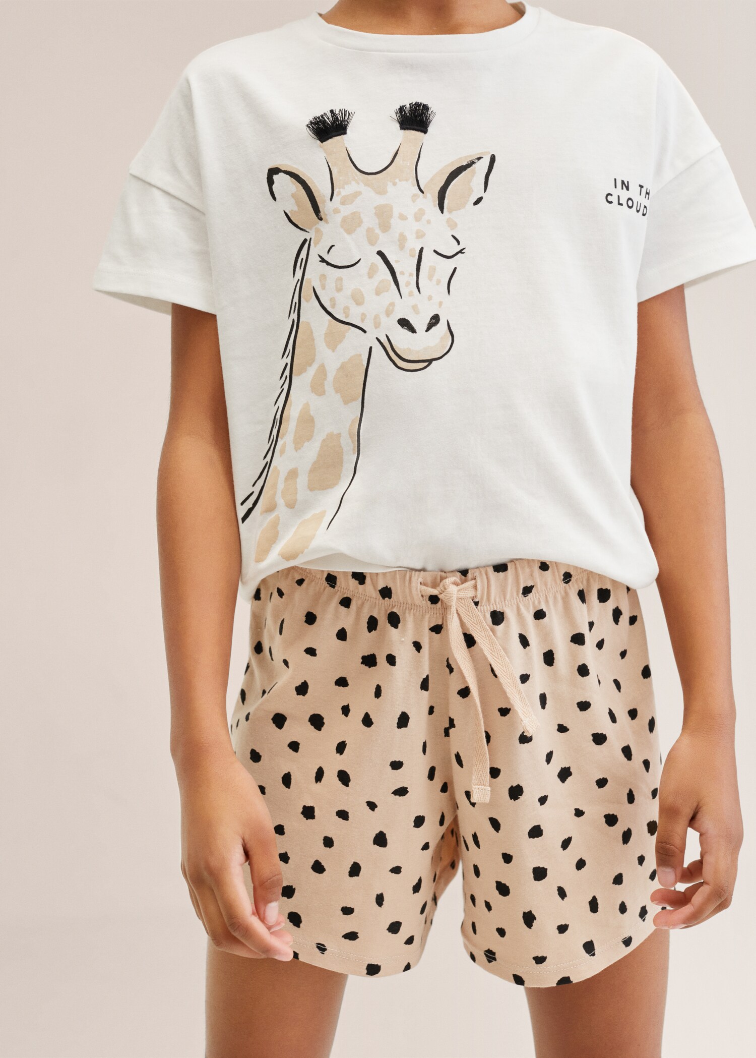 Pijama cotó estampat girafa - Detall de l'article 3