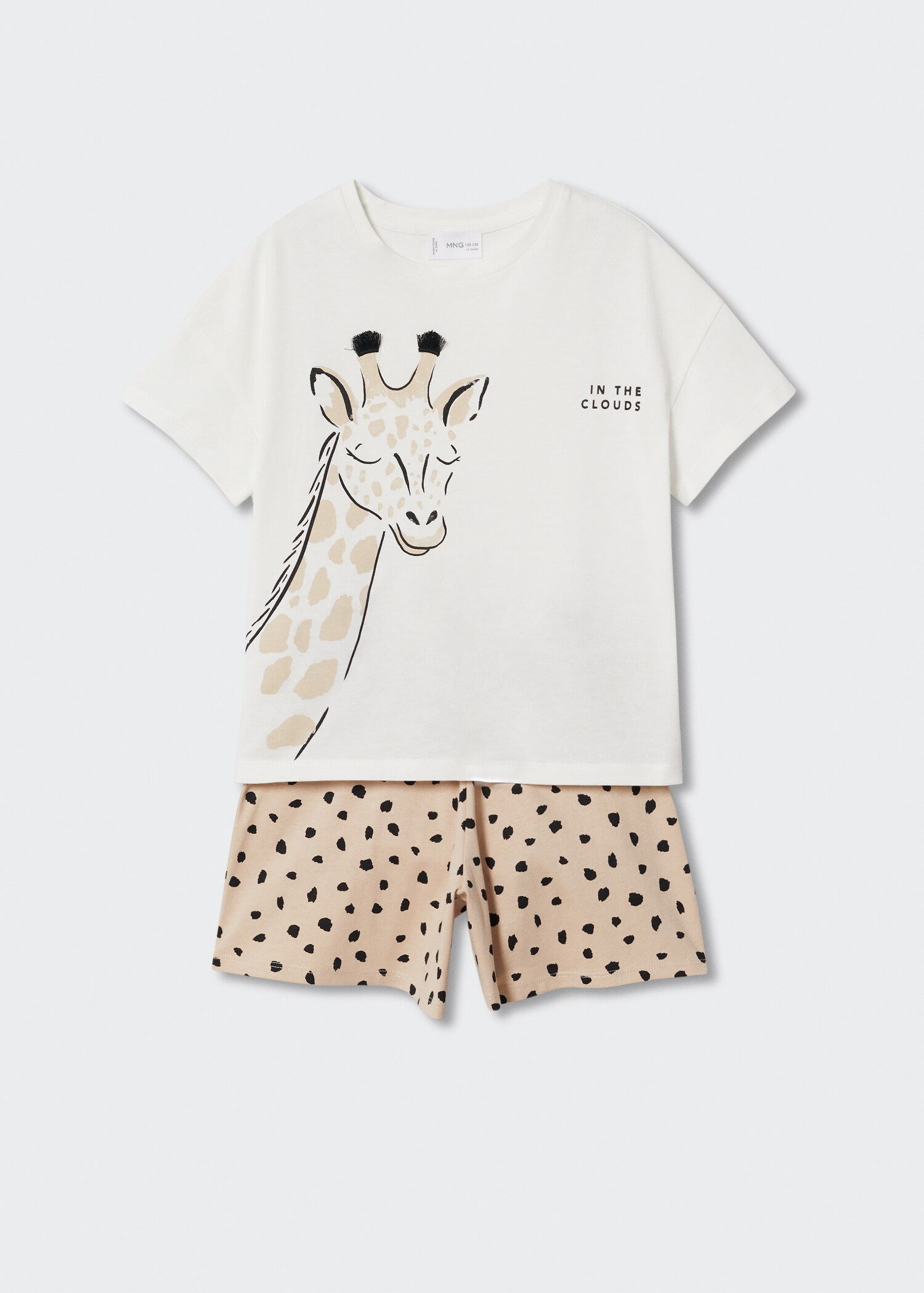 Pijama cotó estampat girafa - Detall de l'article 8