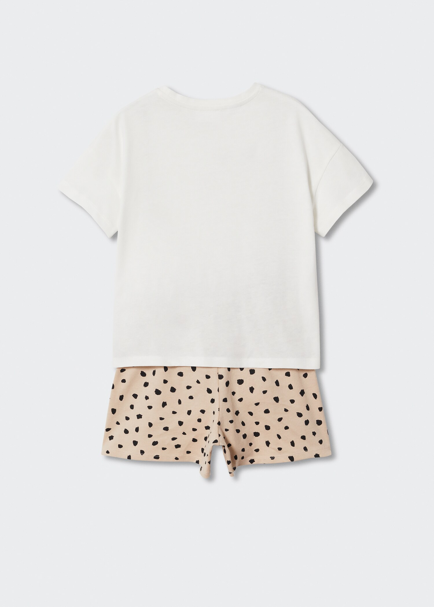 Pijama cotó estampat girafa - Revers de l'article