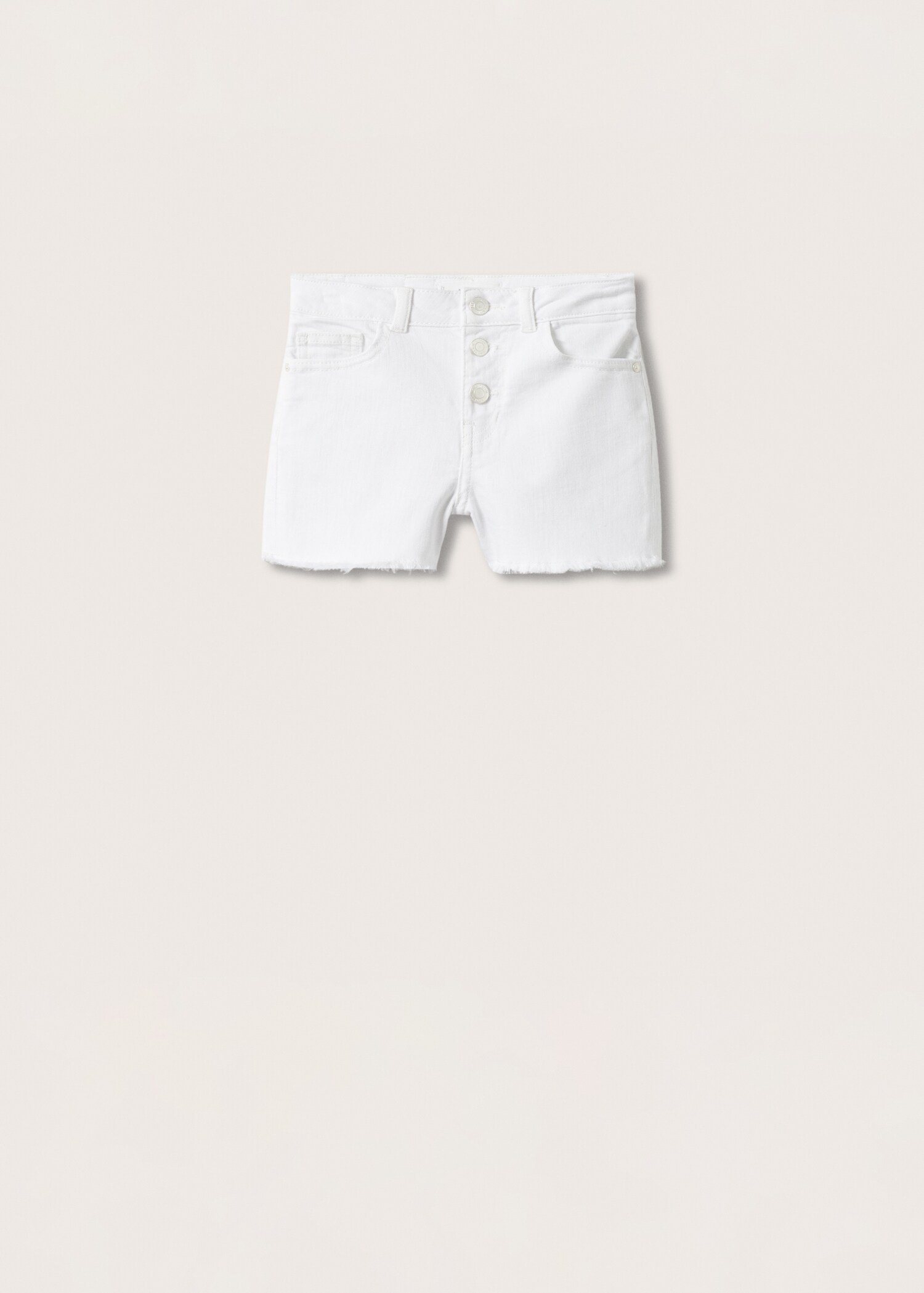 Frayed hem denim shorts - Article without model