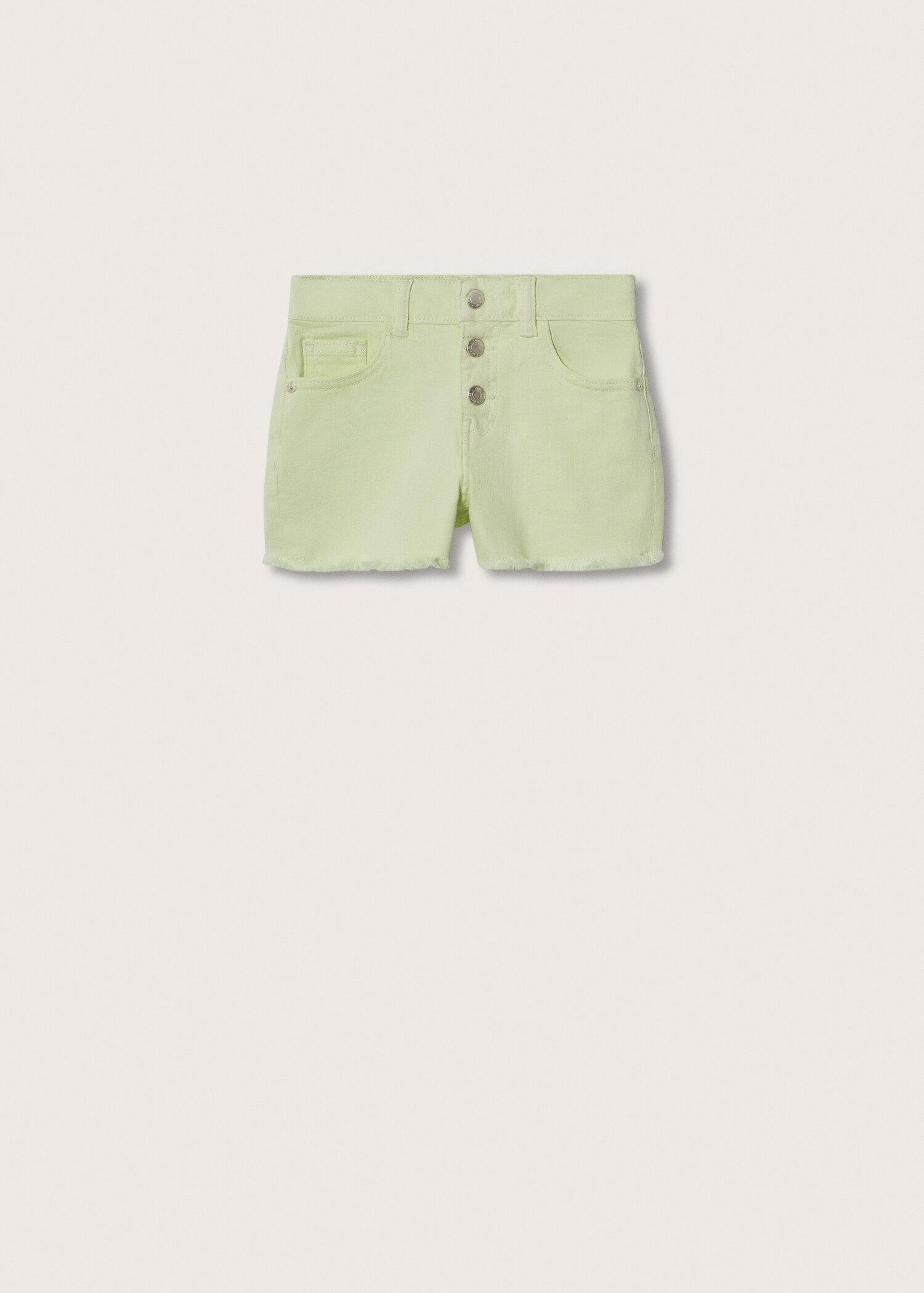 Frayed hem denim shorts - Article without model