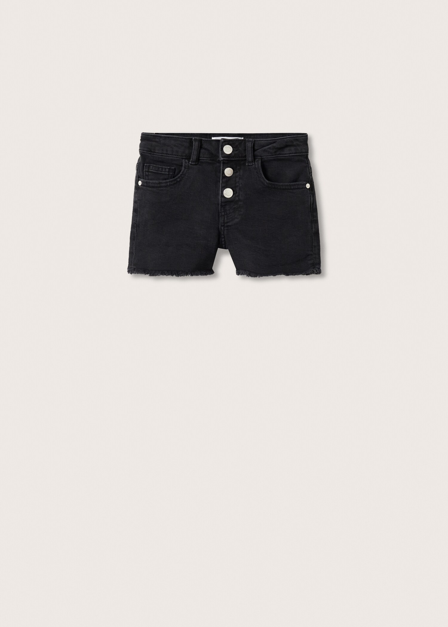 Frayed hem denim shorts - Article without model