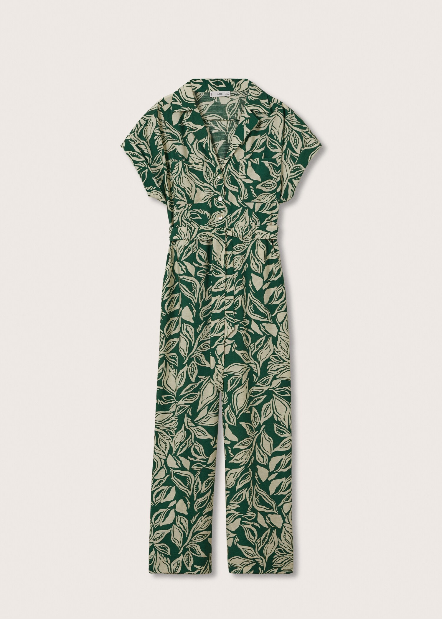 Belt printed jumpsuit - Article without model