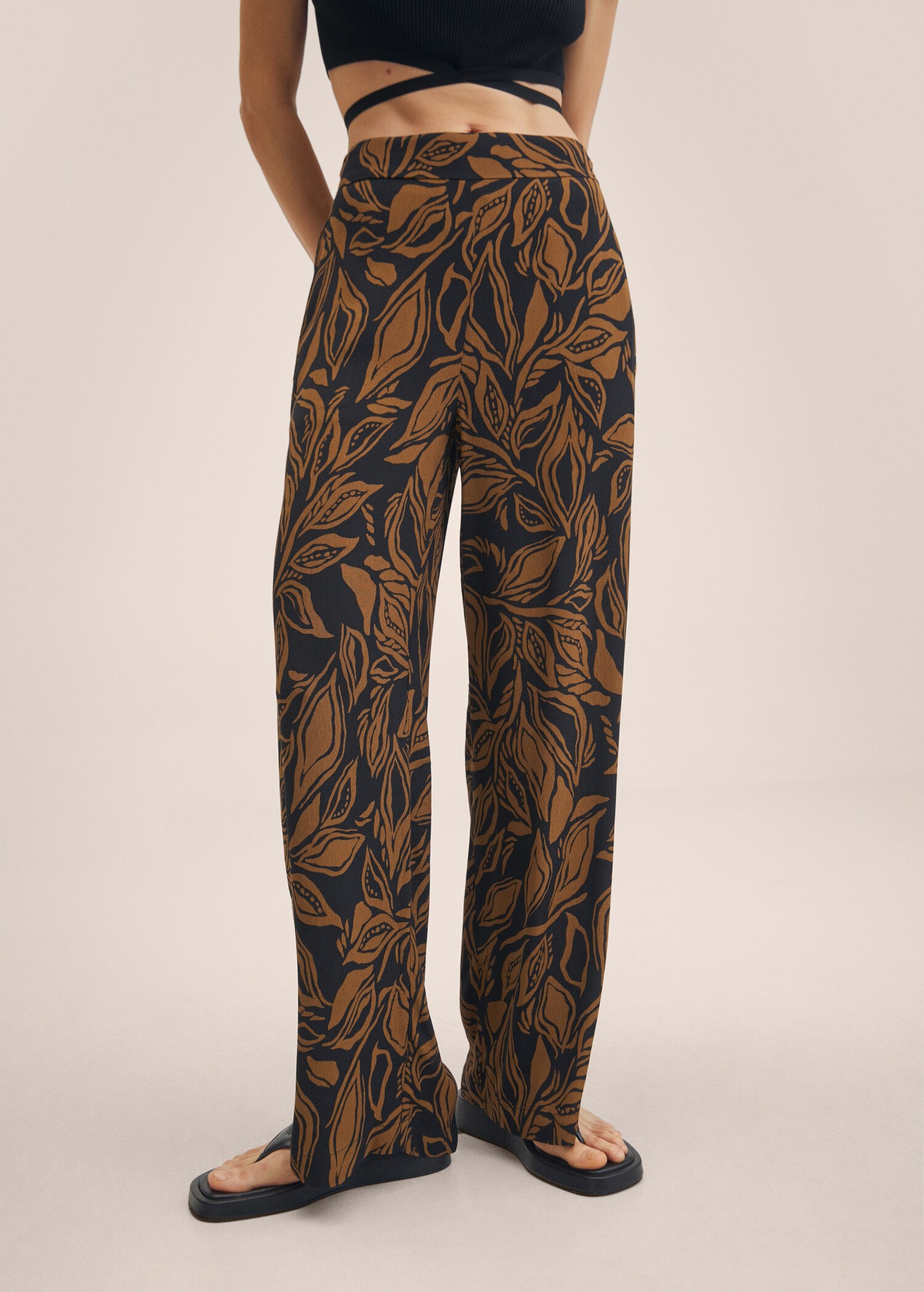Printed palazzo pants - Medium plane