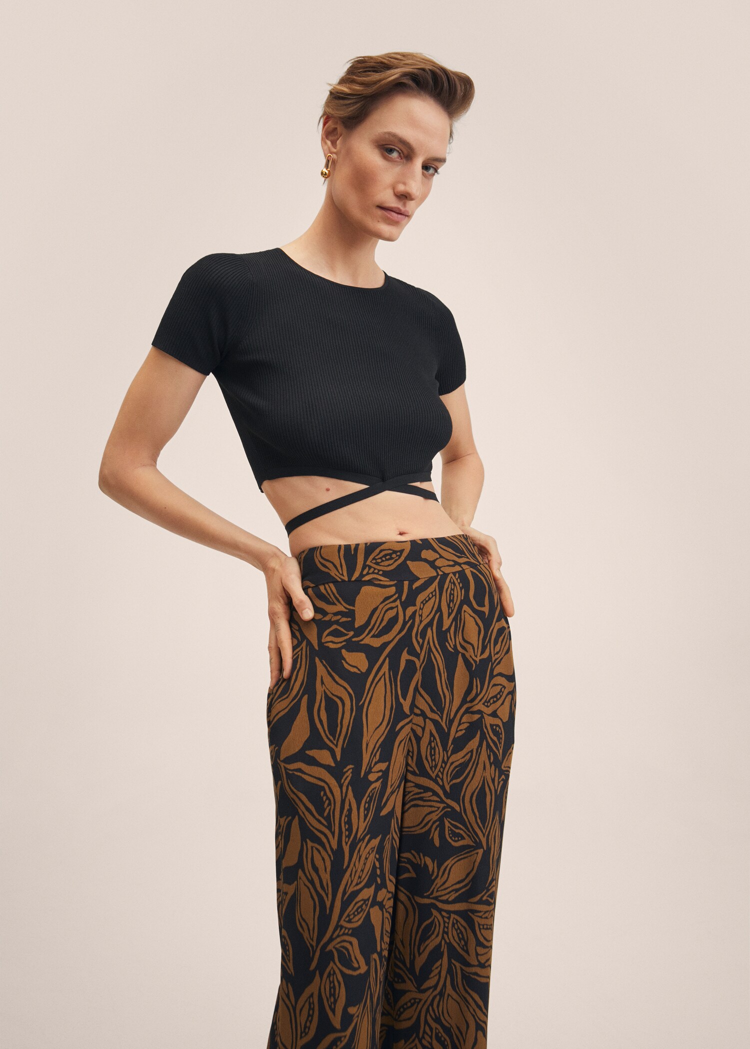 Printed palazzo pants - Details of the article 1