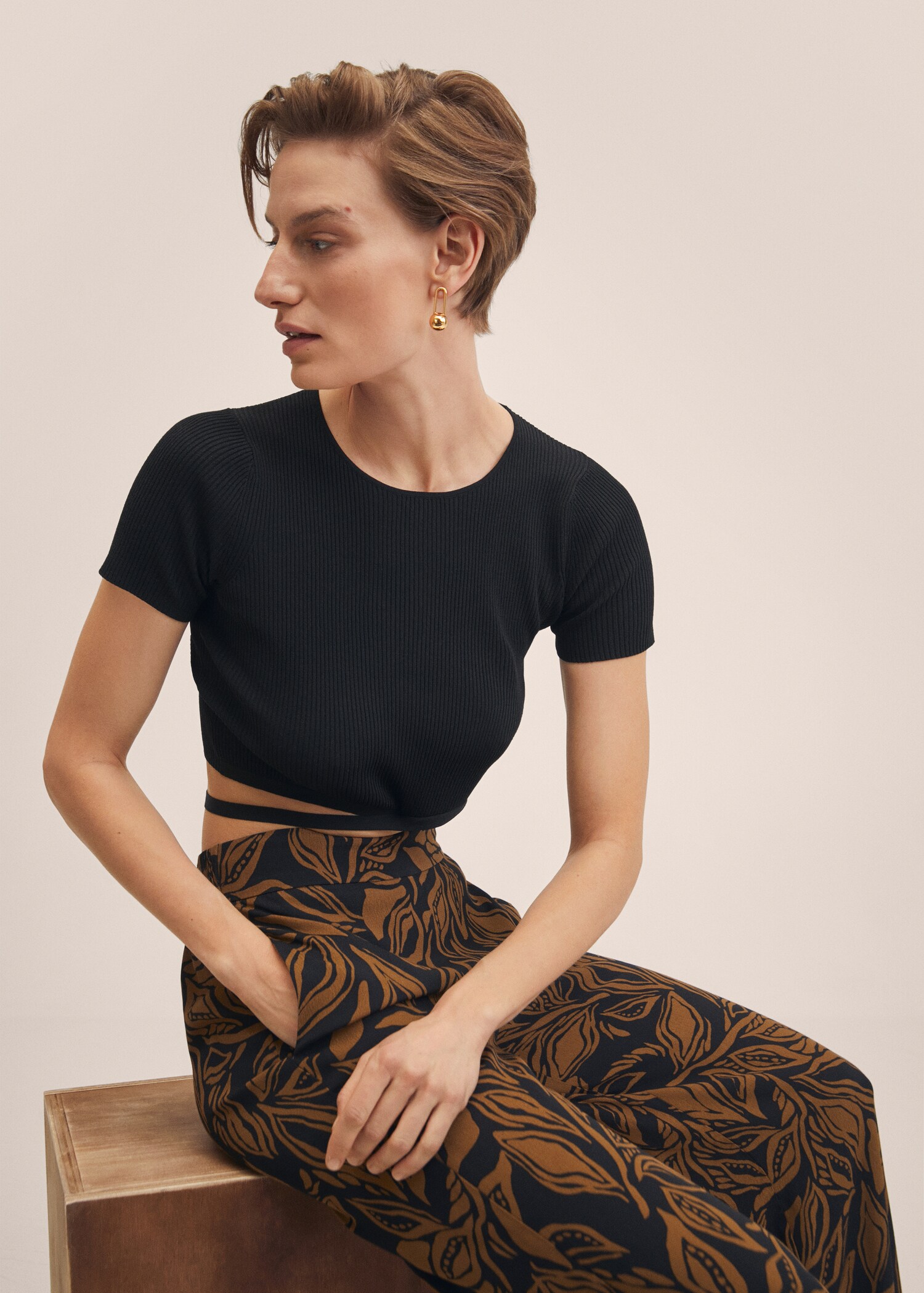 Printed palazzo pants - Details of the article 2