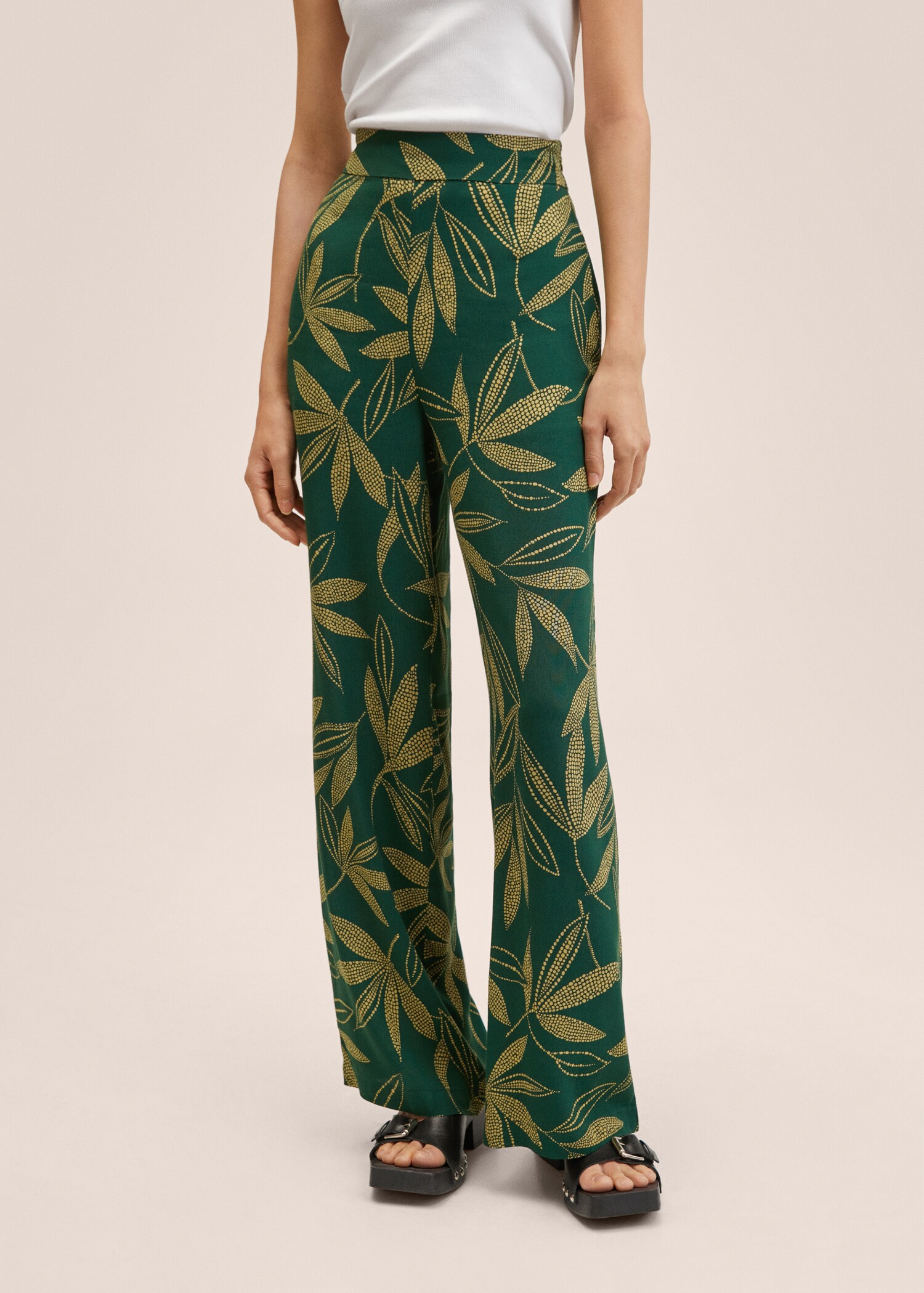 Printed palazzo pants - Medium plane