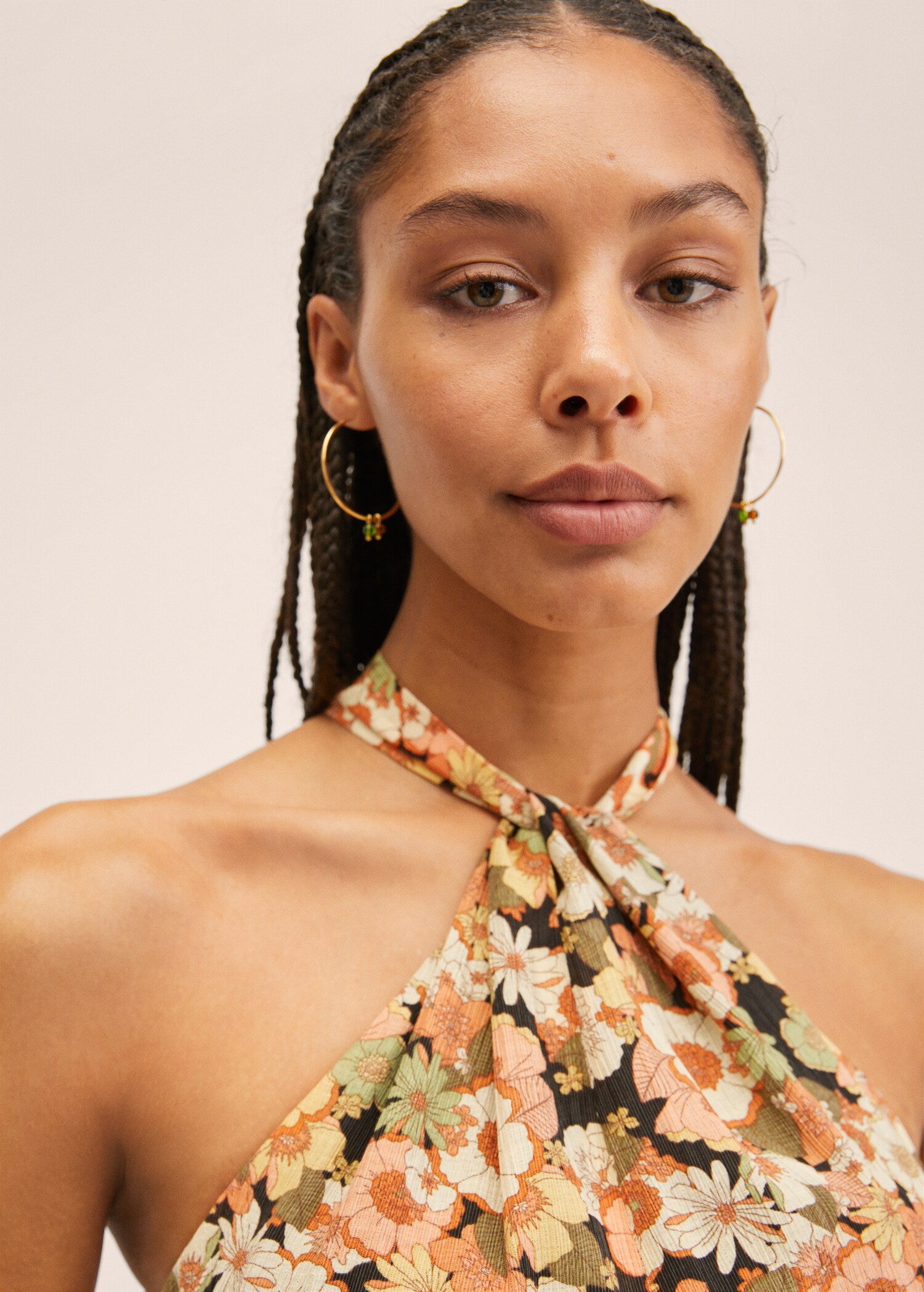 Floral print dress - Details of the article 1