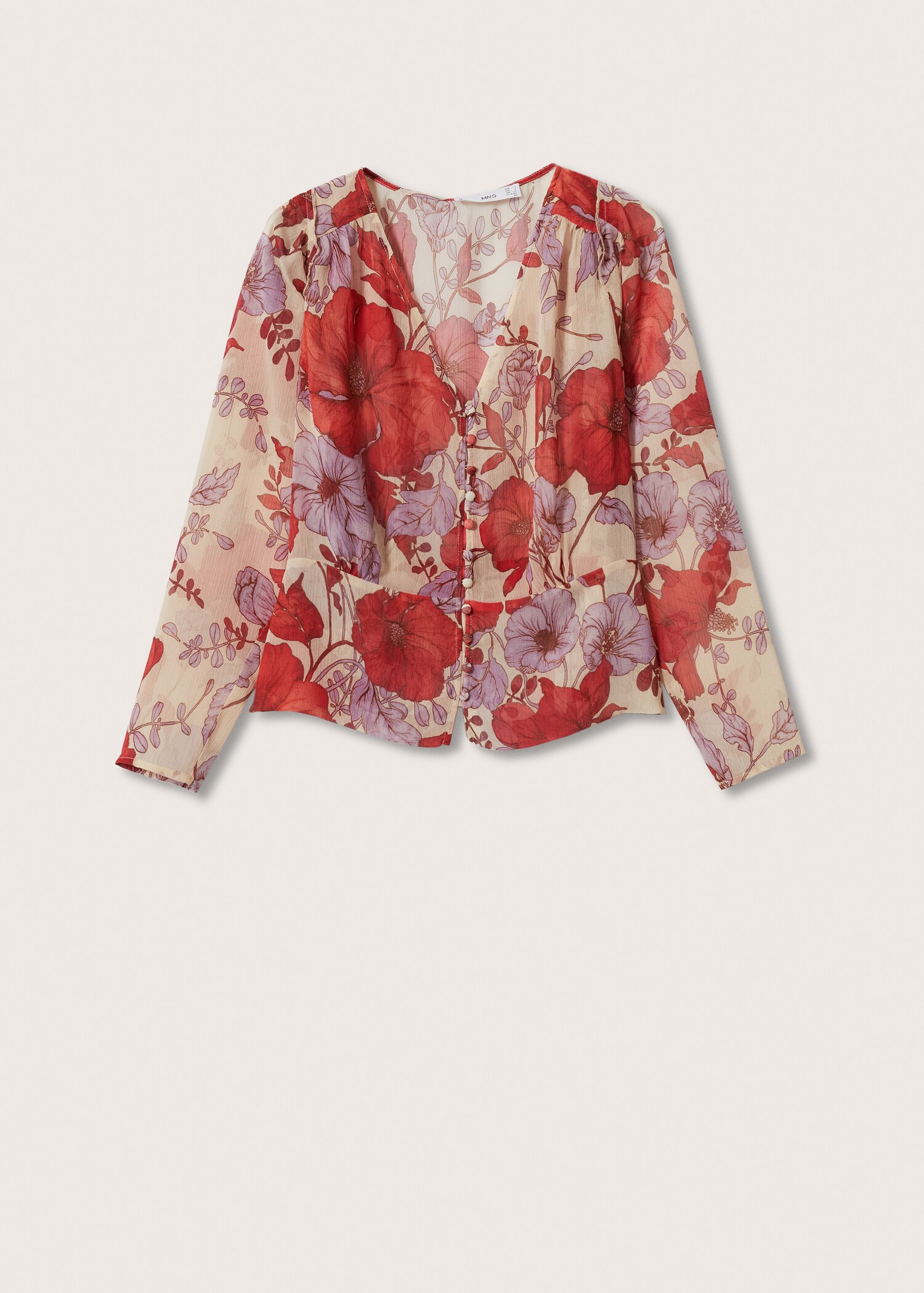 Brusa estampat floral - Article sense model