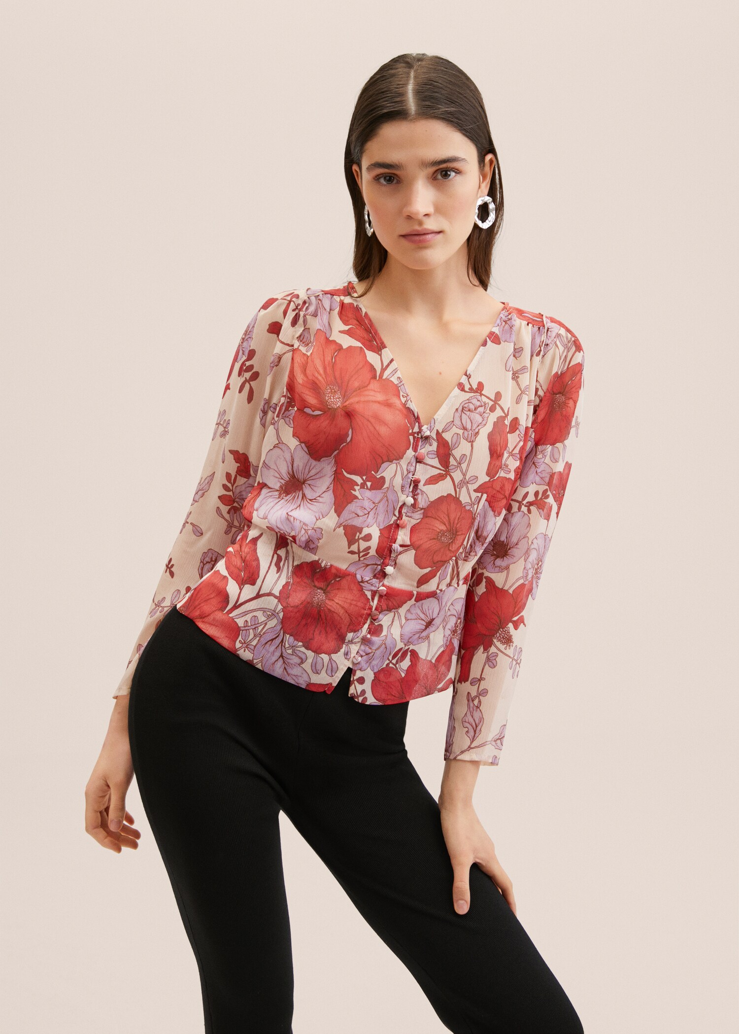 Brusa estampat floral - Detall de l'article 1