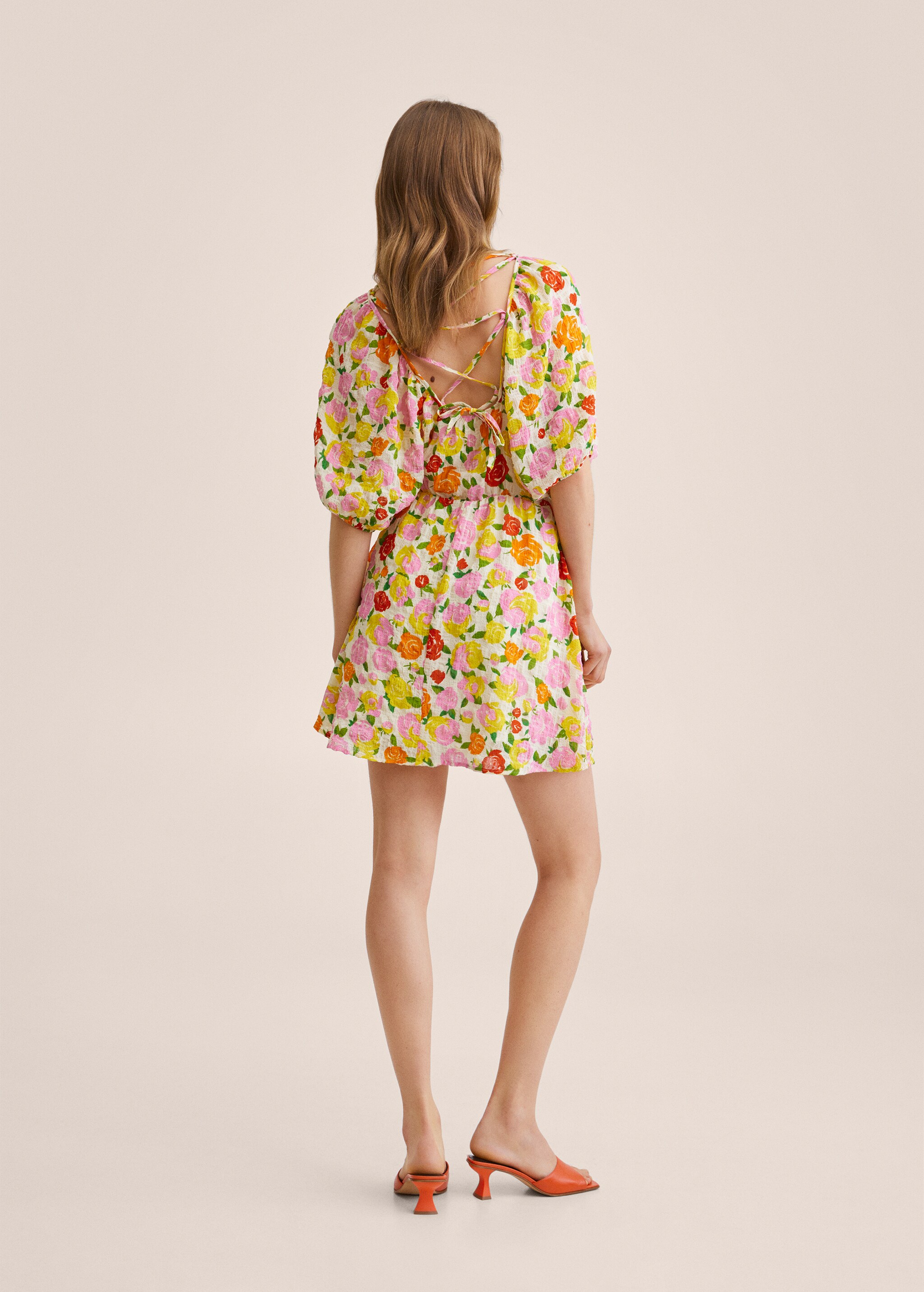 Floral print dress - Reverse of the article