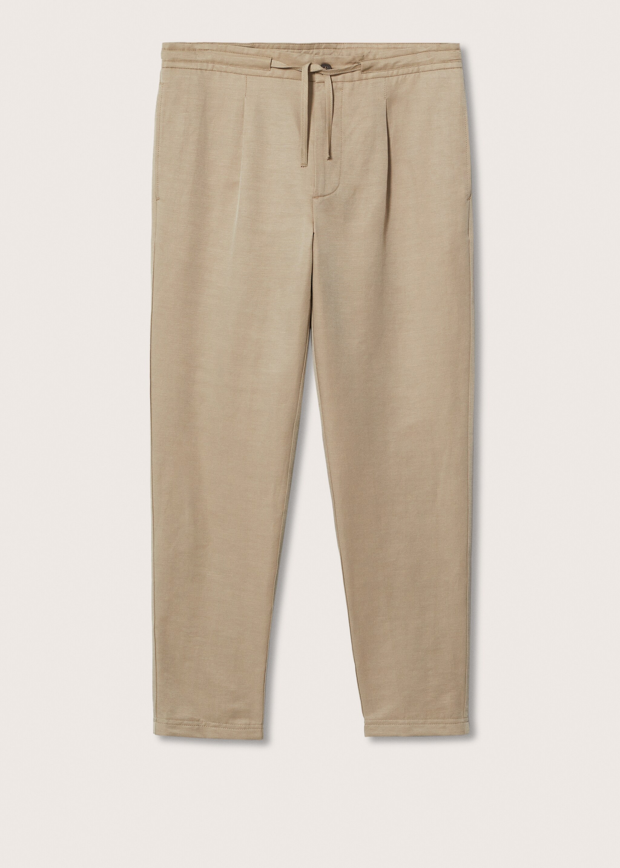 Linen trousers with drawstring  - Article without model