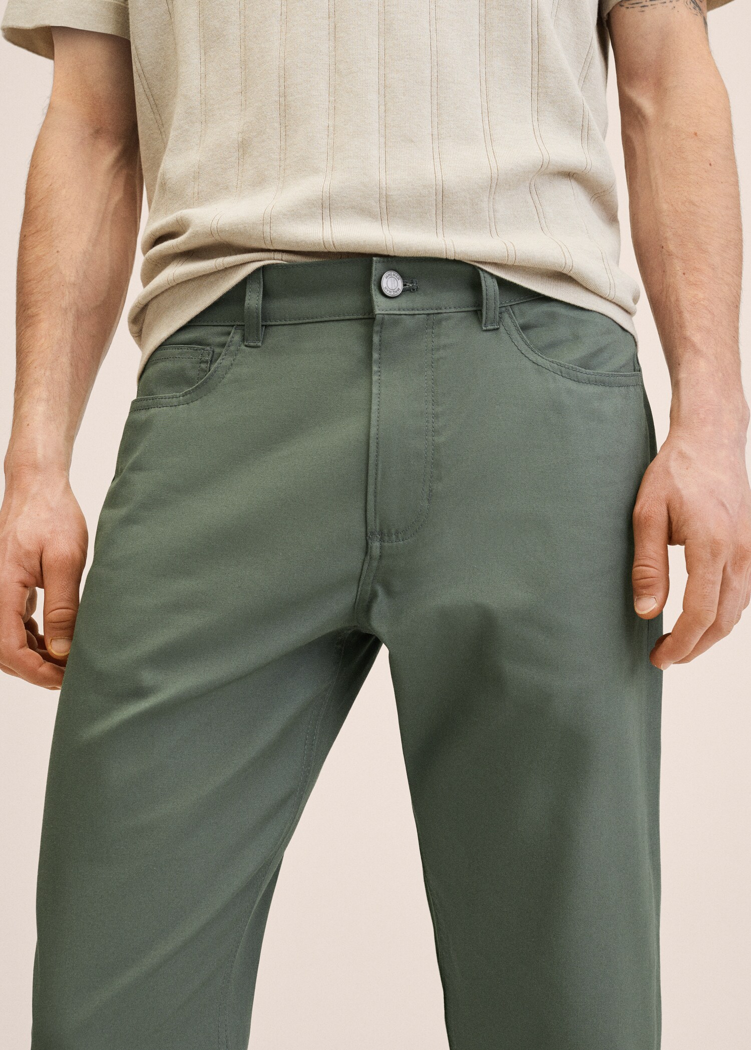 Pantalón tapered fit algodón - Detalle del artículo 1