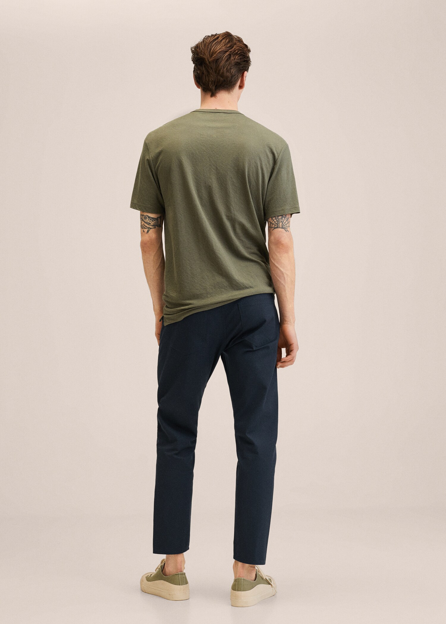 Pantalón tapered fit algodón - Reverso del artículo