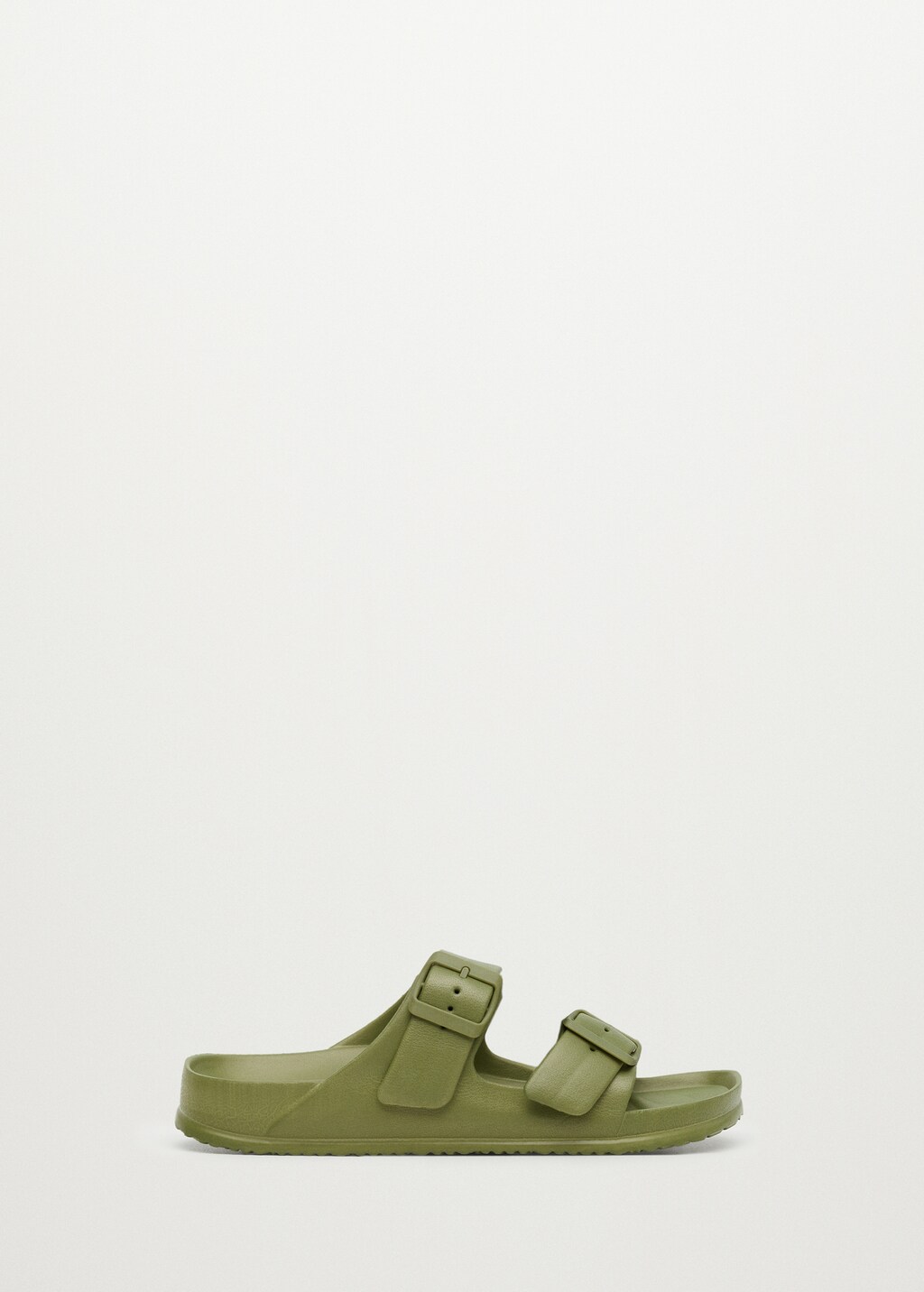 Rubber sandal with buckle - Man | MANGO OUTLET USA