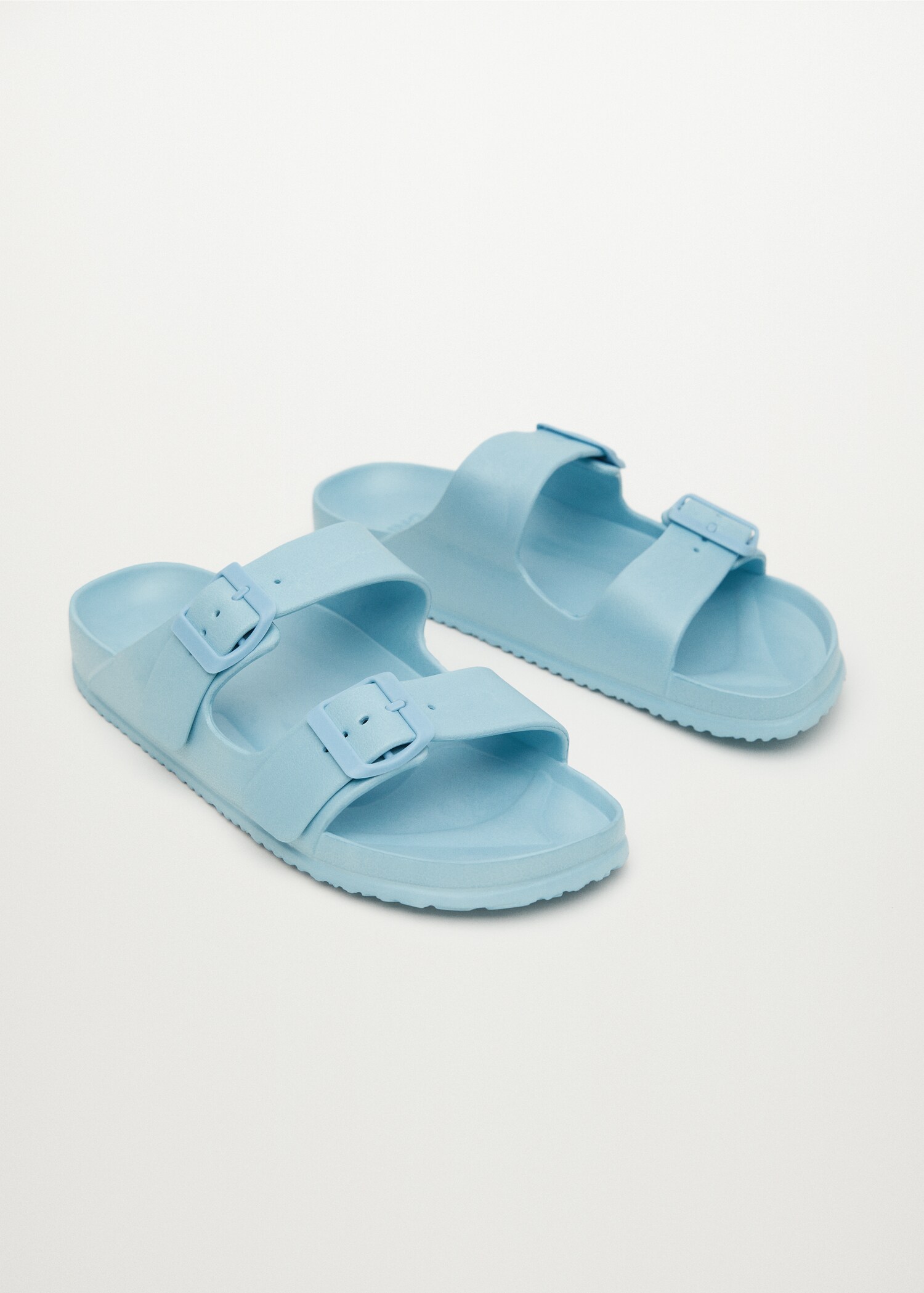 Rubber sandal with buckle - Man | MANGO OUTLET USA