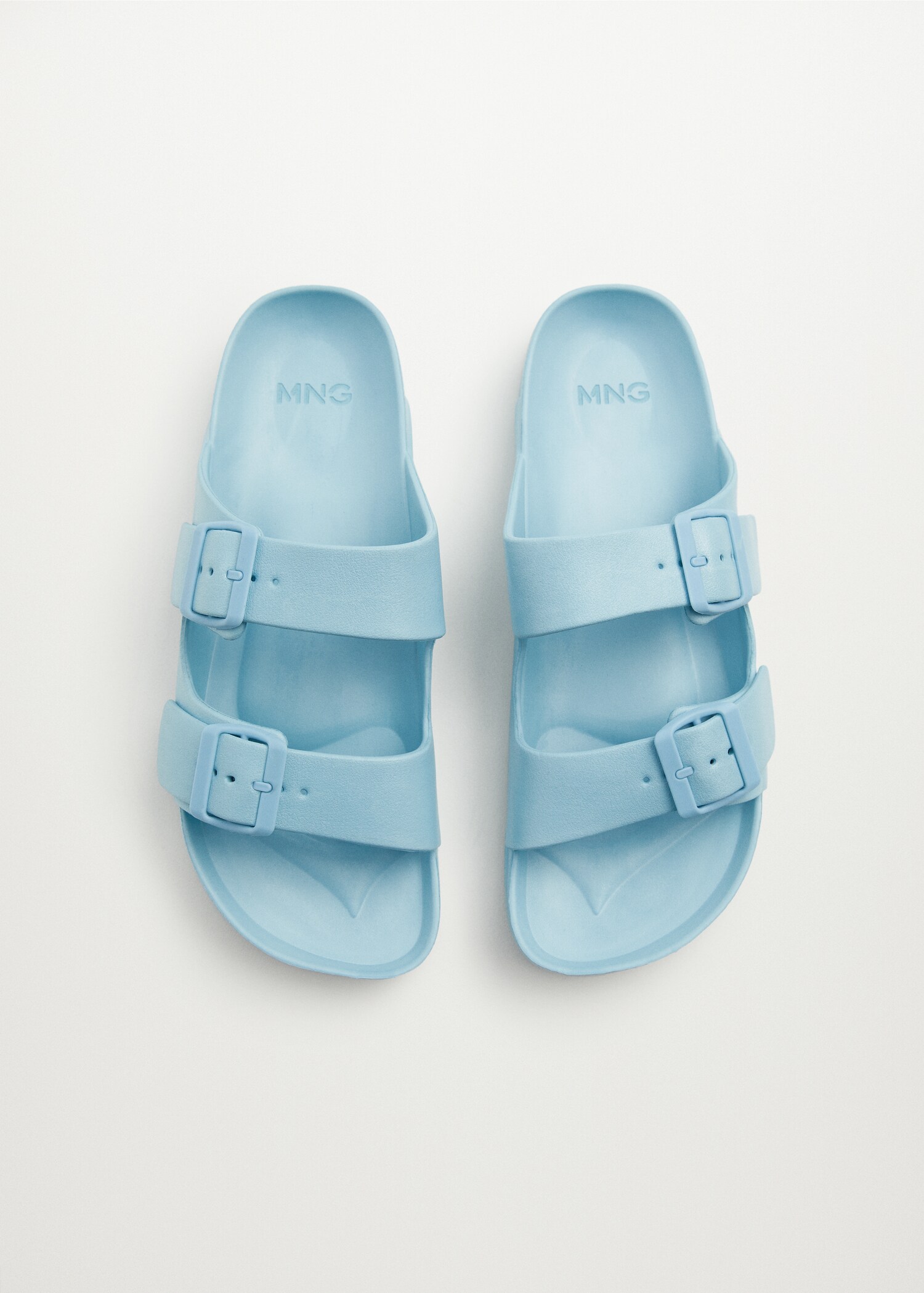 Rubber sandal with buckle - Man | MANGO OUTLET USA