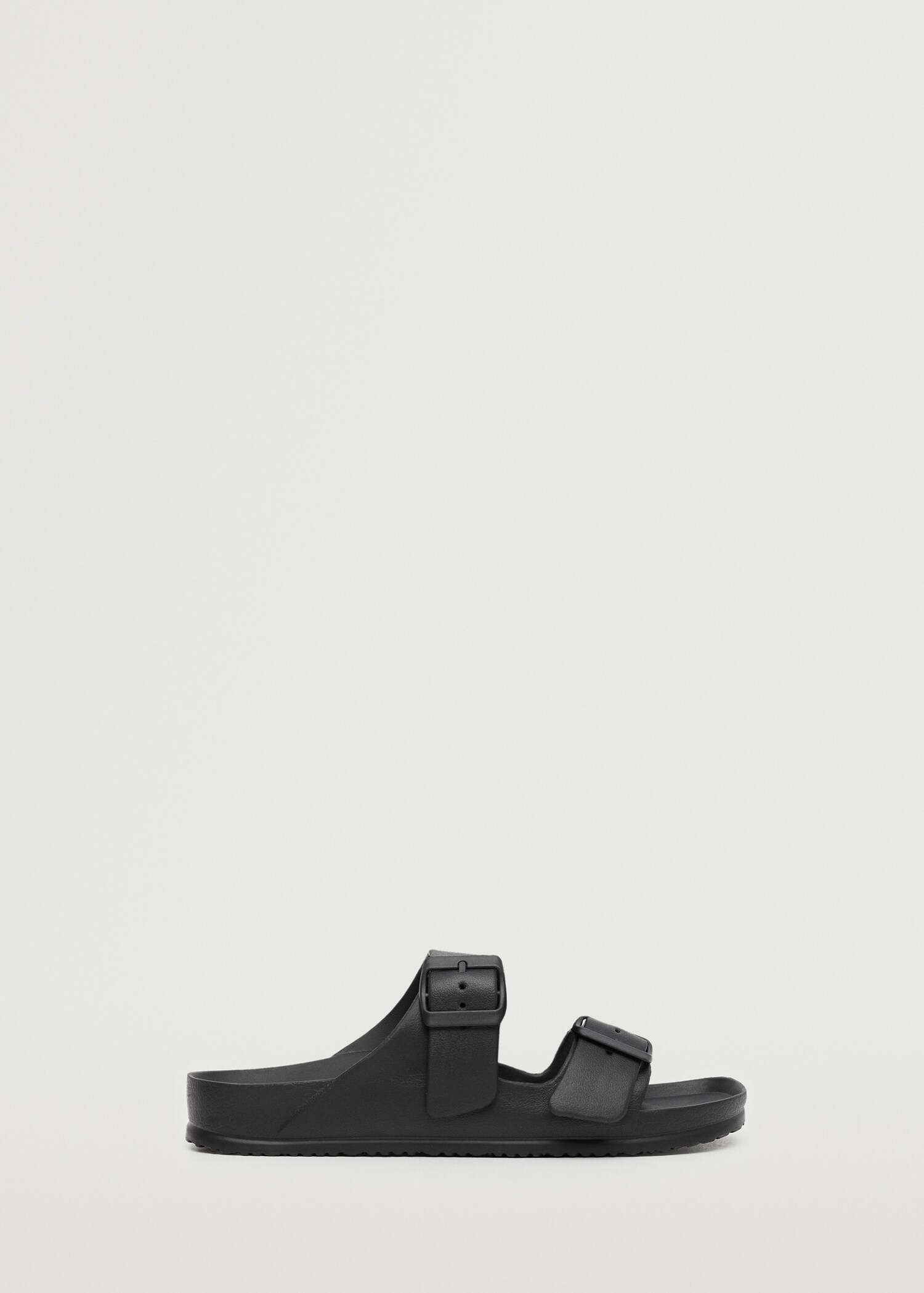 Rubber sandal with buckle - Man | MANGO OUTLET USA 