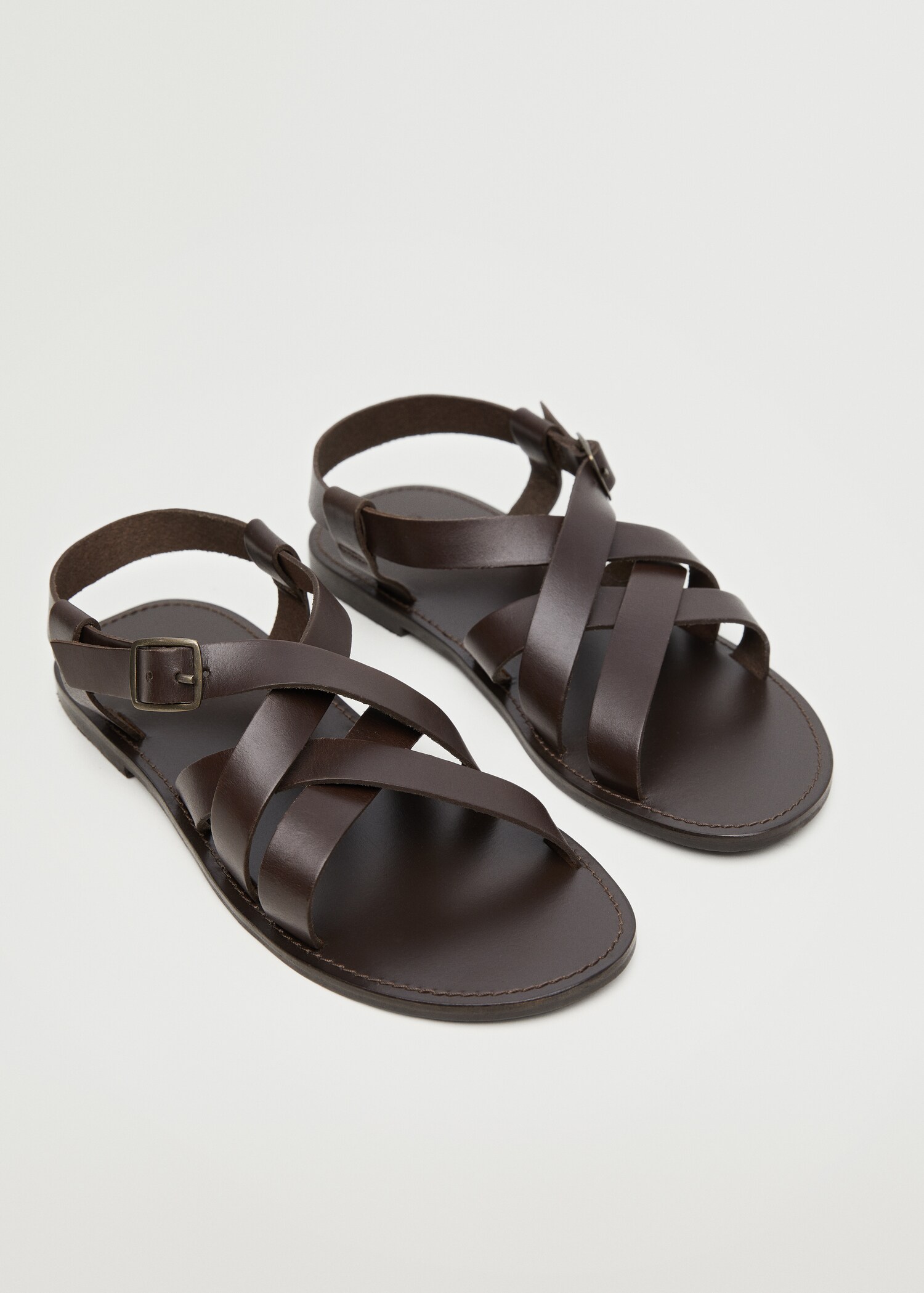 Sandàlies gladiador pell - Pla mig