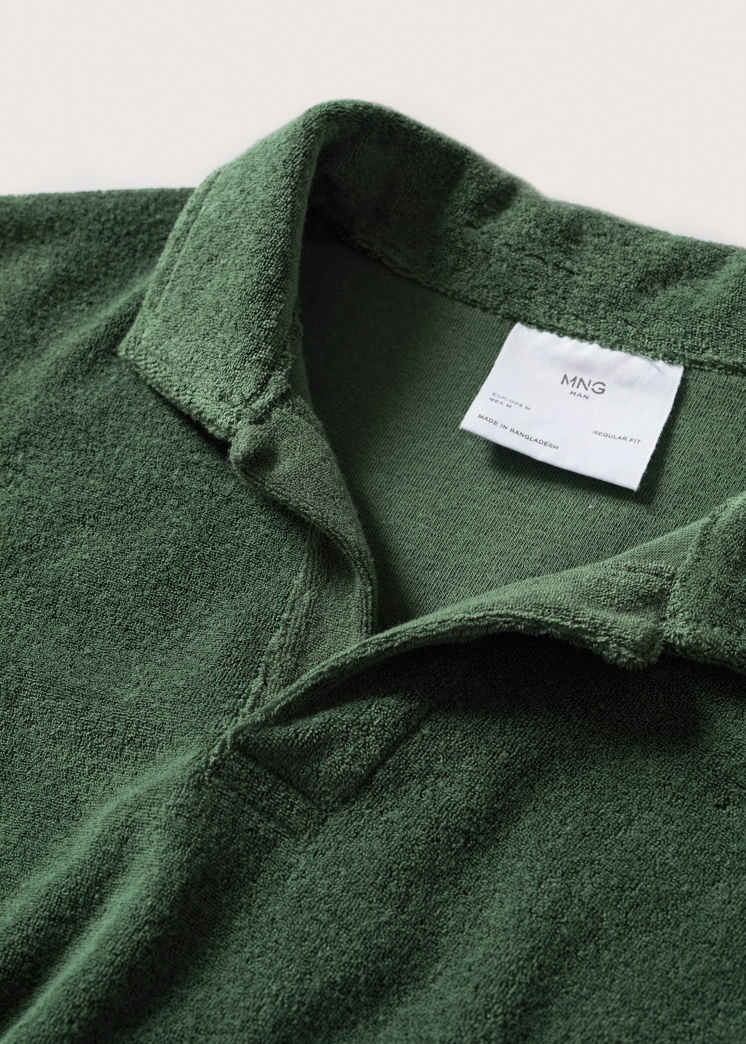Cotton towel texture polo shirt - Details of the article 7