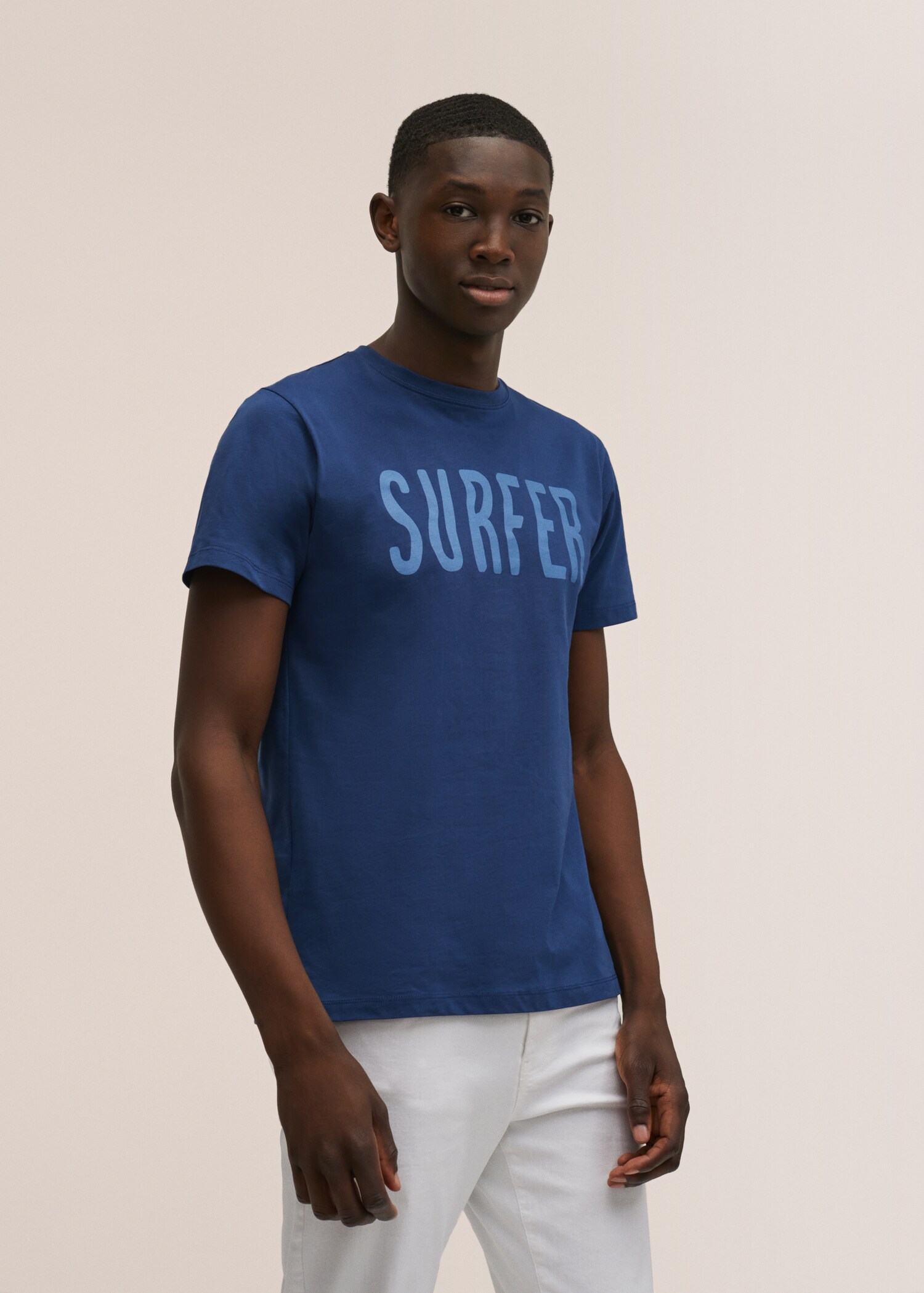 Printed cotton-blend T-shirt - Details of the article 1