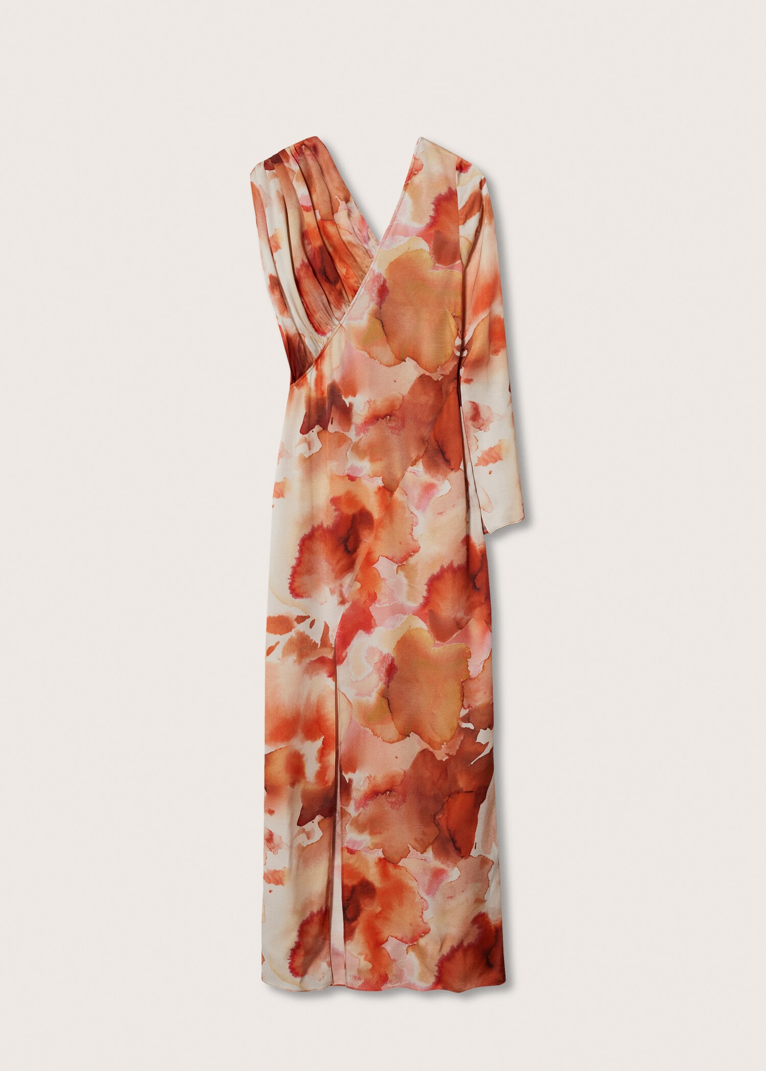 Vestido satinado estampado  - Artículo sin modelo