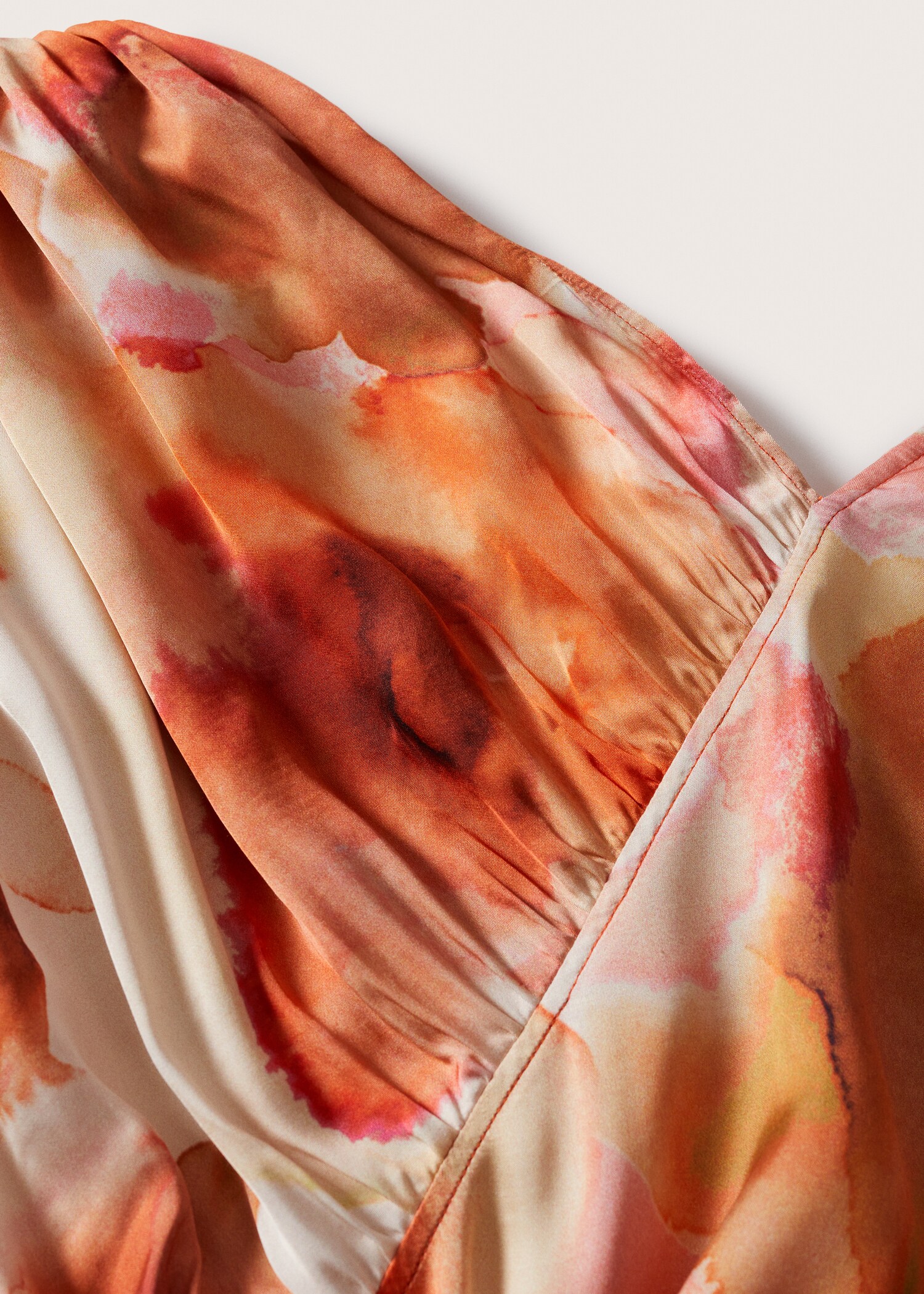 Vestido satinado estampado  - Detalle del artículo 8