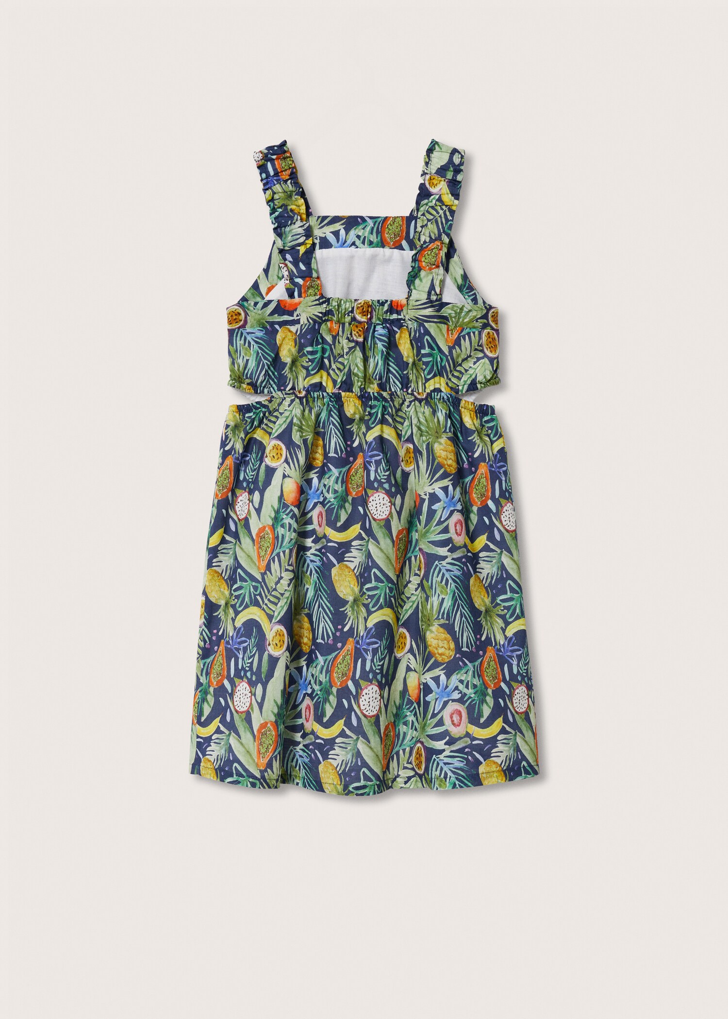 Vestido estampado tropical - Reverso del artículo