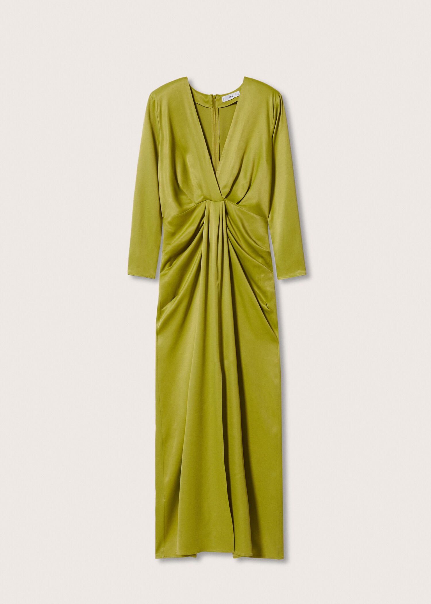Vestido satinado fruncido - Artículo sin modelo