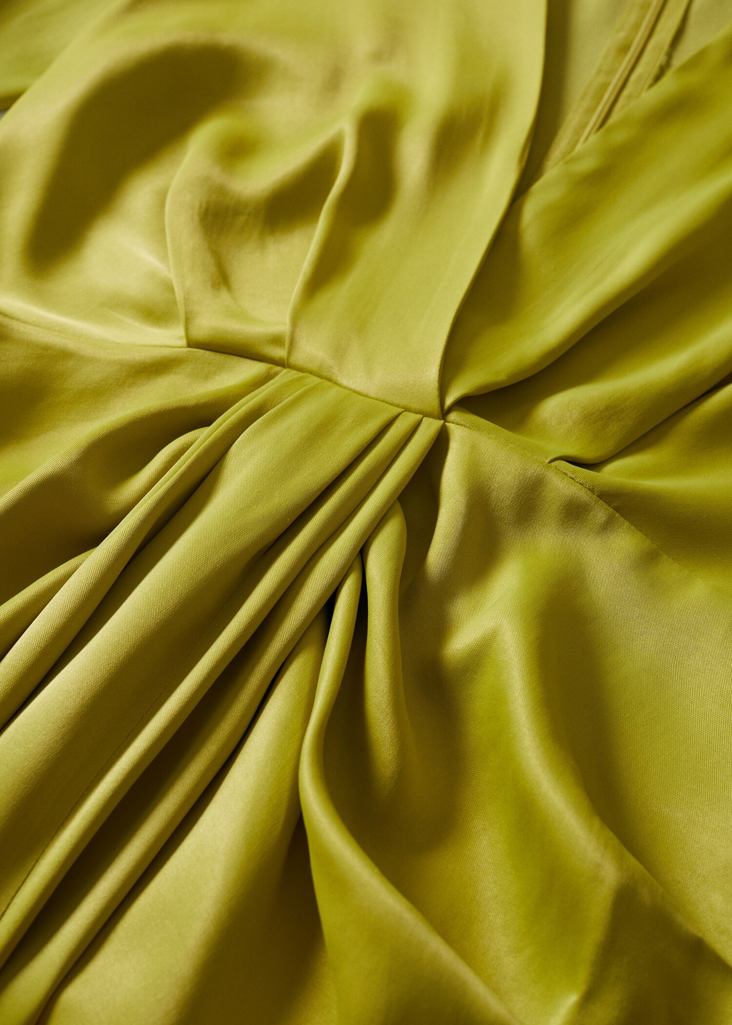 Vestido satinado fruncido - Detalle del artículo 8