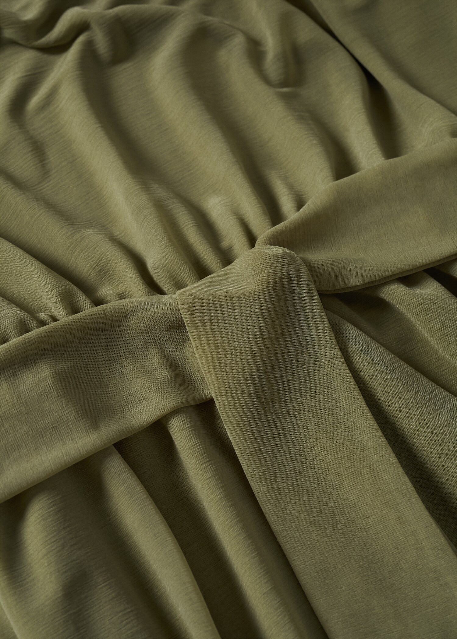 Belt pleated dress - Details of the article 8