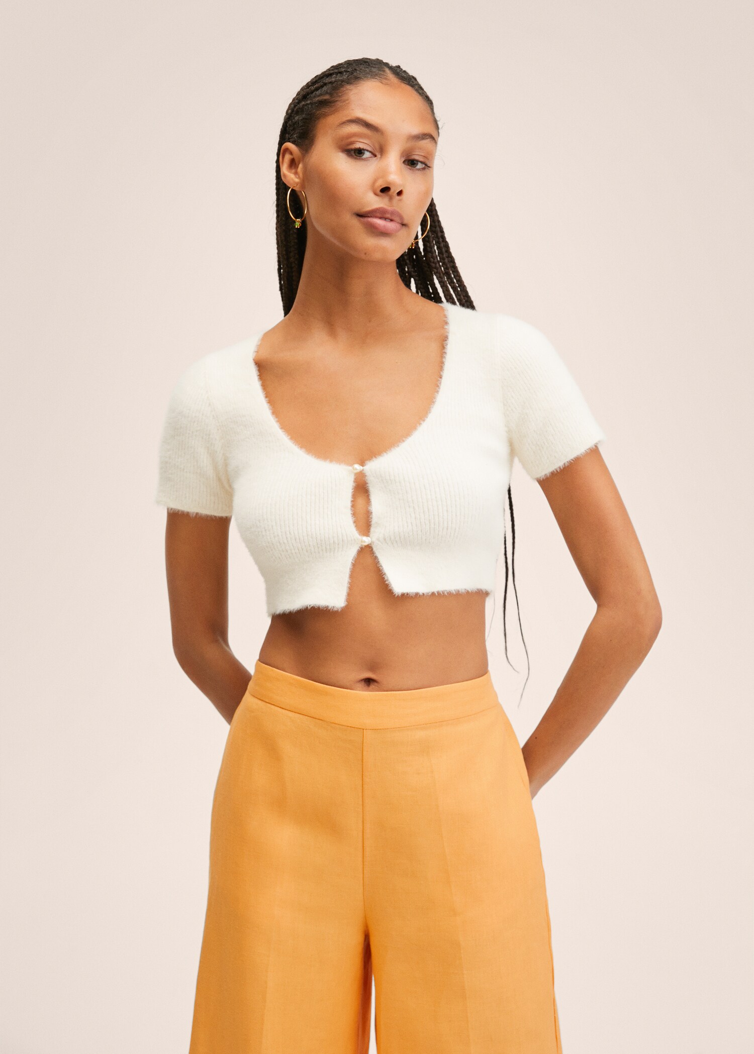 Pantalón culotte 100% lino  - Detalle del artículo 1