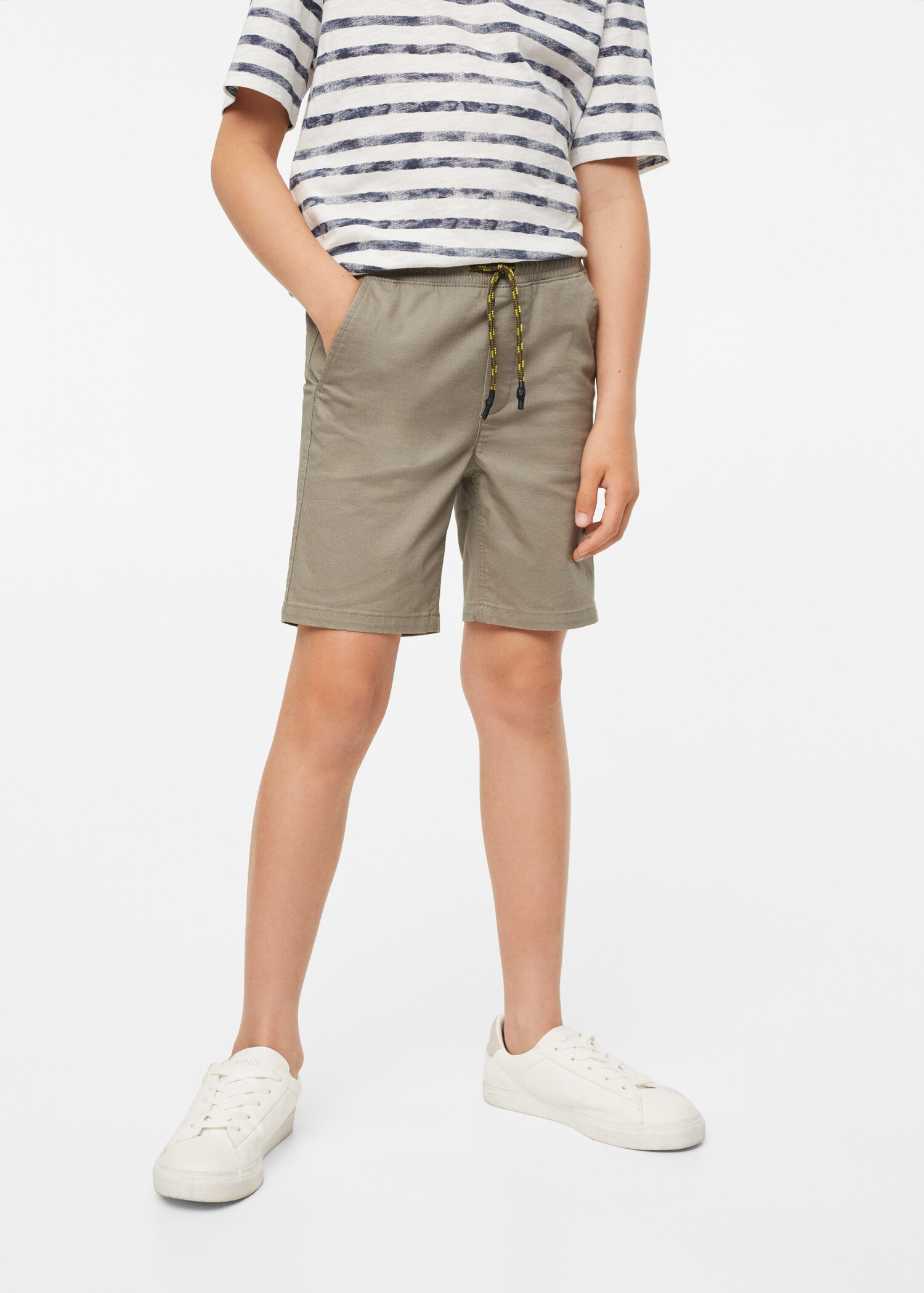 Baumwoll-Bermudashorts mit Kordelzug - Detail des Artikels 1