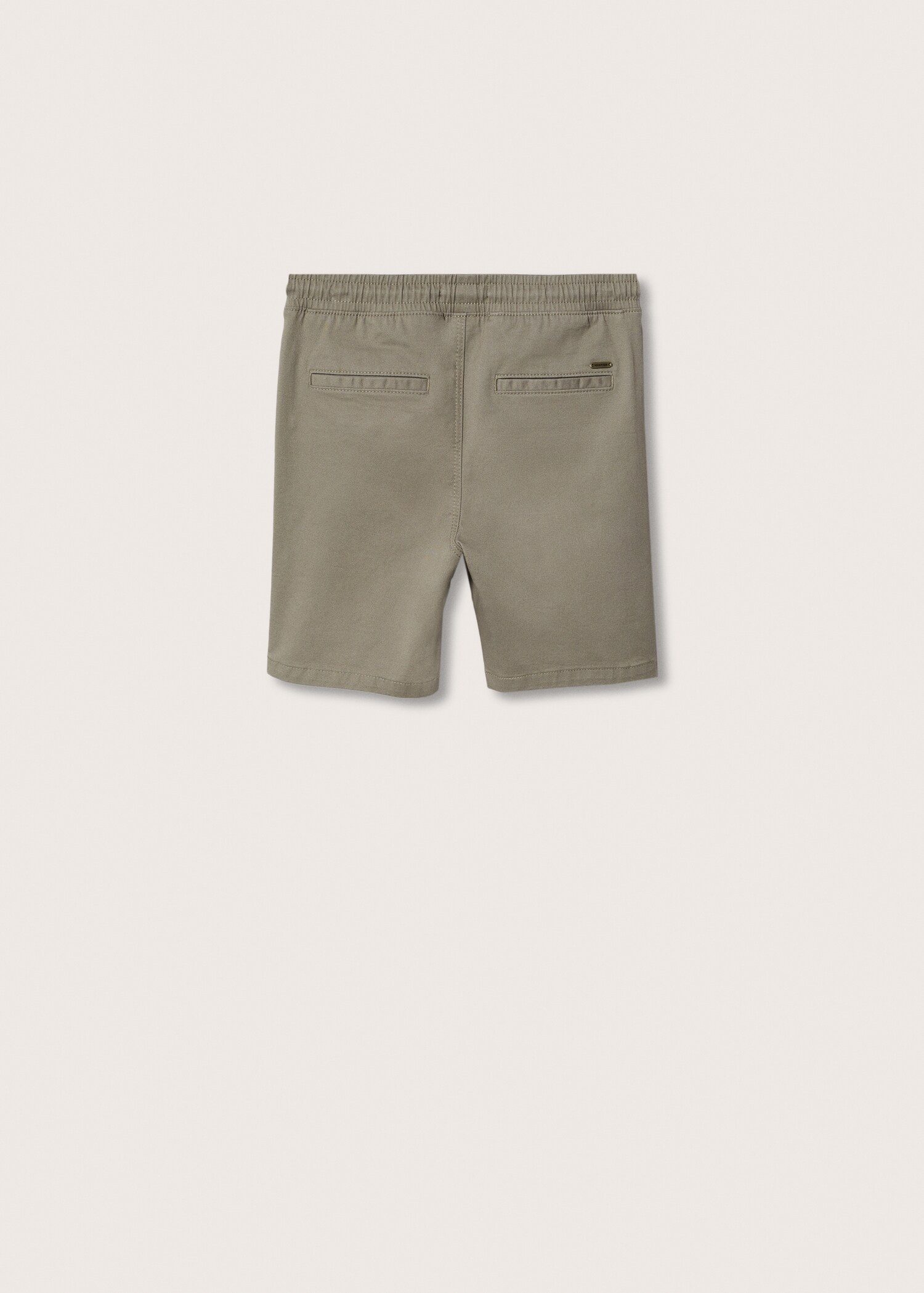 Baumwoll-Bermudashorts mit Kordelzug - Rückseite des Artikels