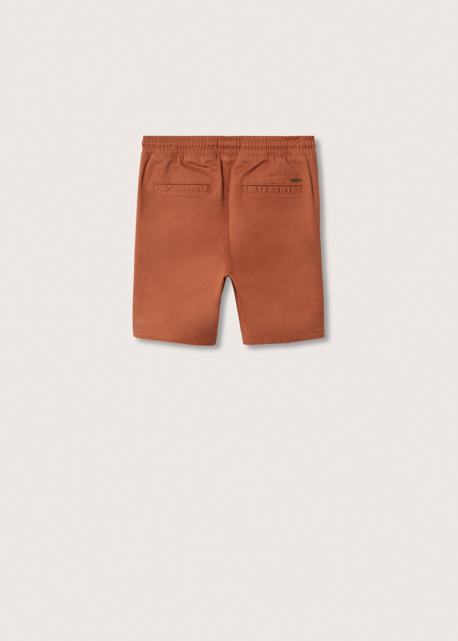 Baumwoll-Bermudashorts mit Kordelzug - Rückseite des Artikels